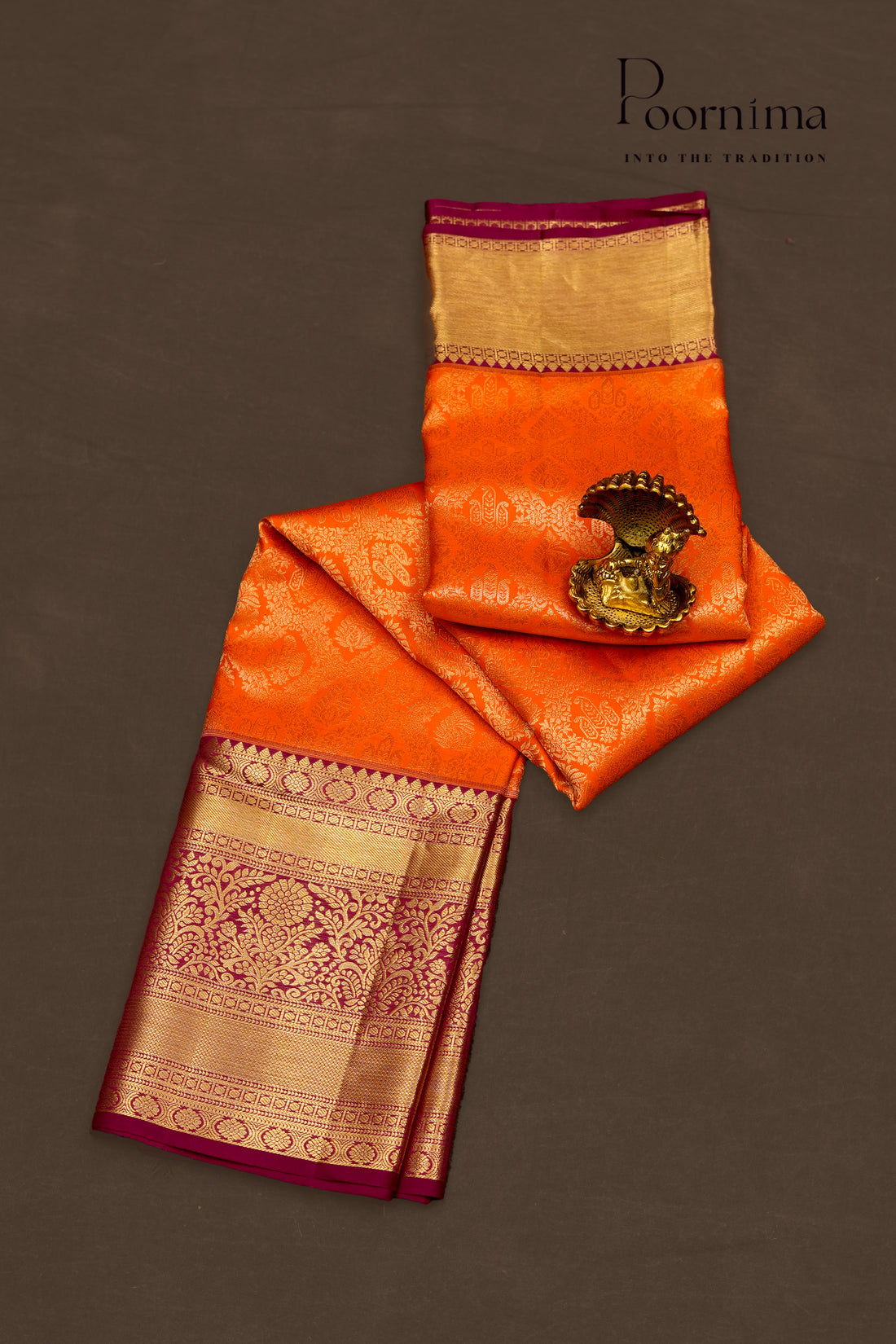 VINTAGE KANJEEVARAM- ORANGE