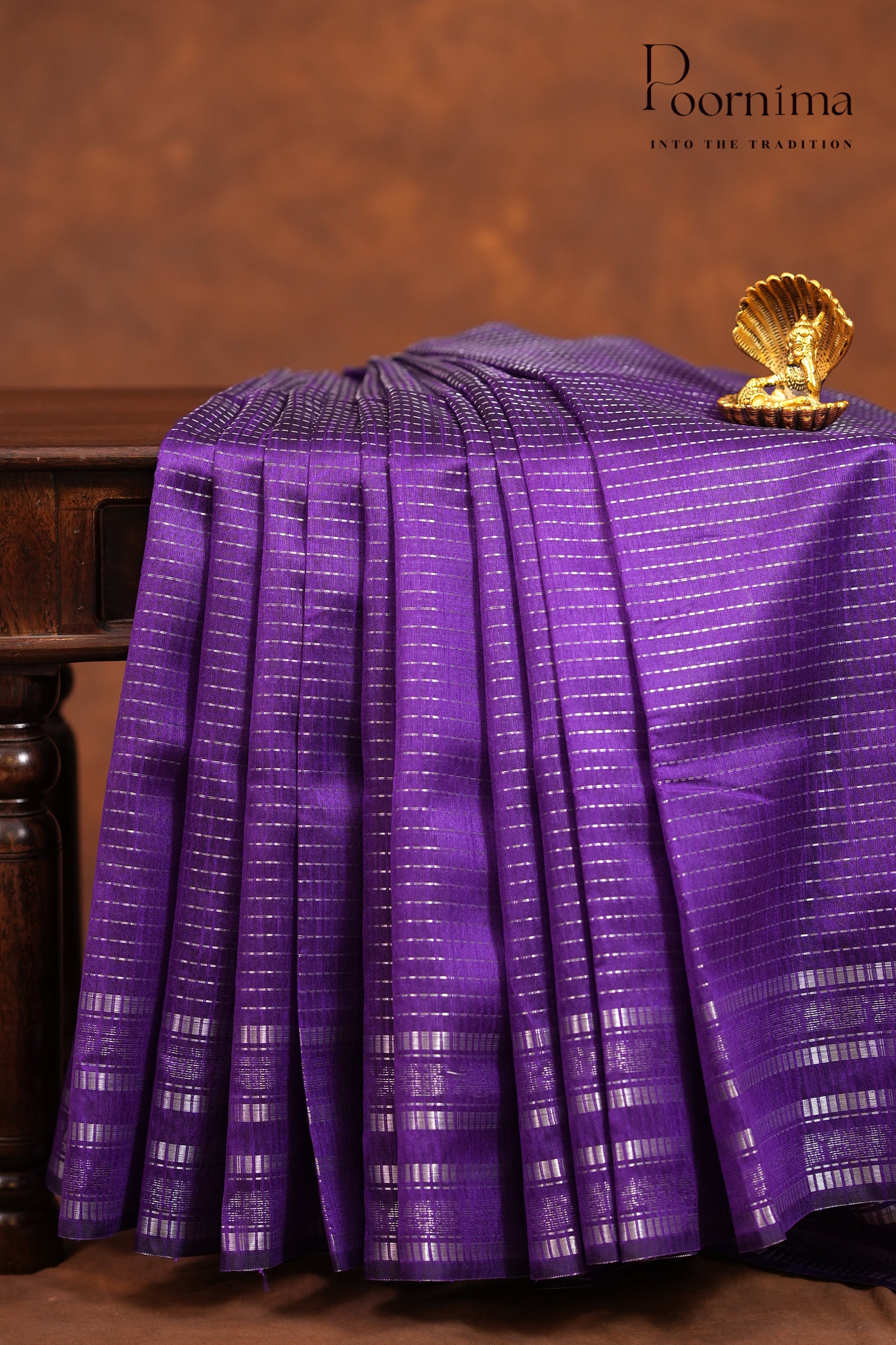 DUPIYANA FANCY SAREE- BRINJAL