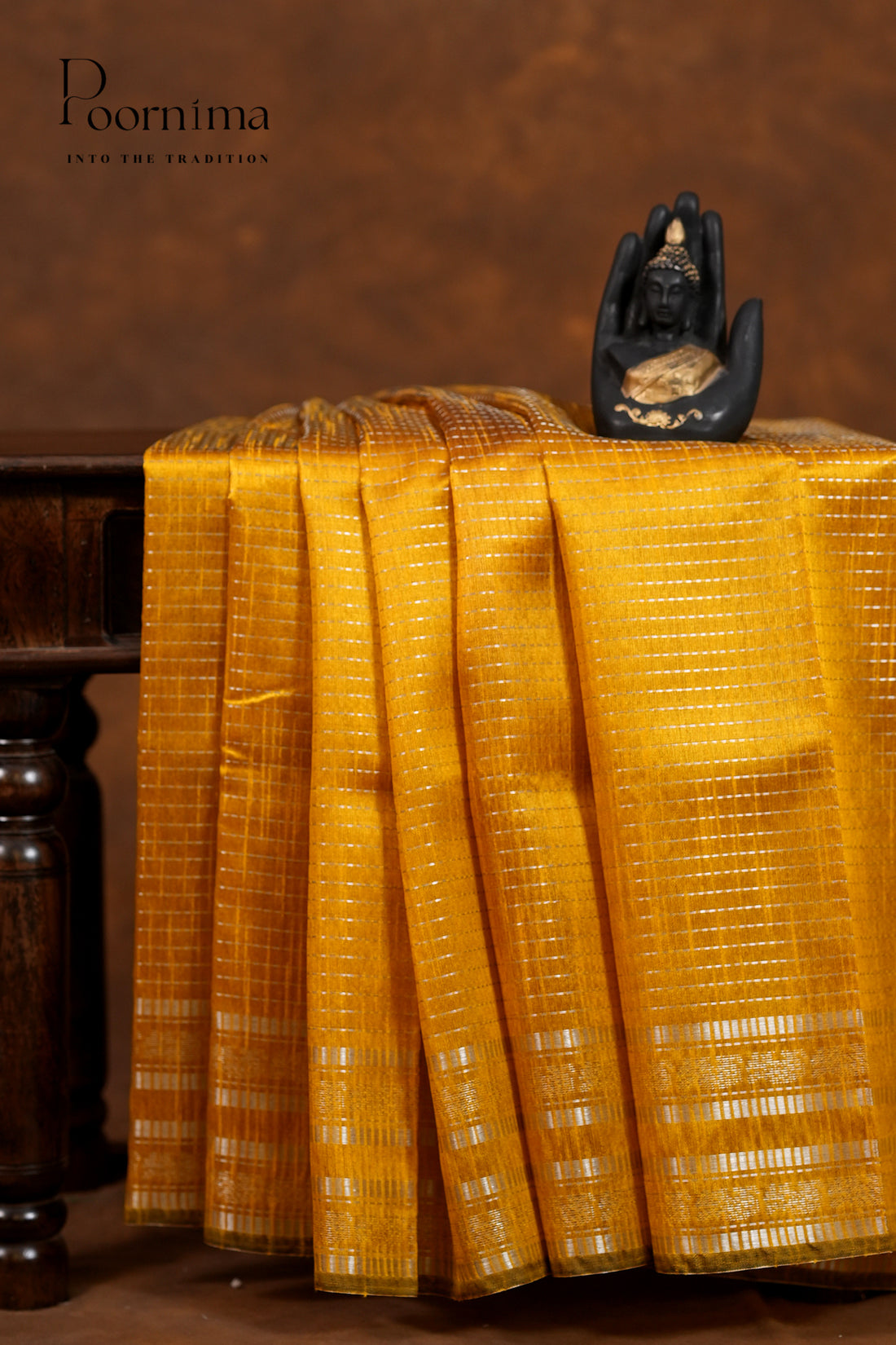 DUPIYANA FANCY SAREE- YELLOW
