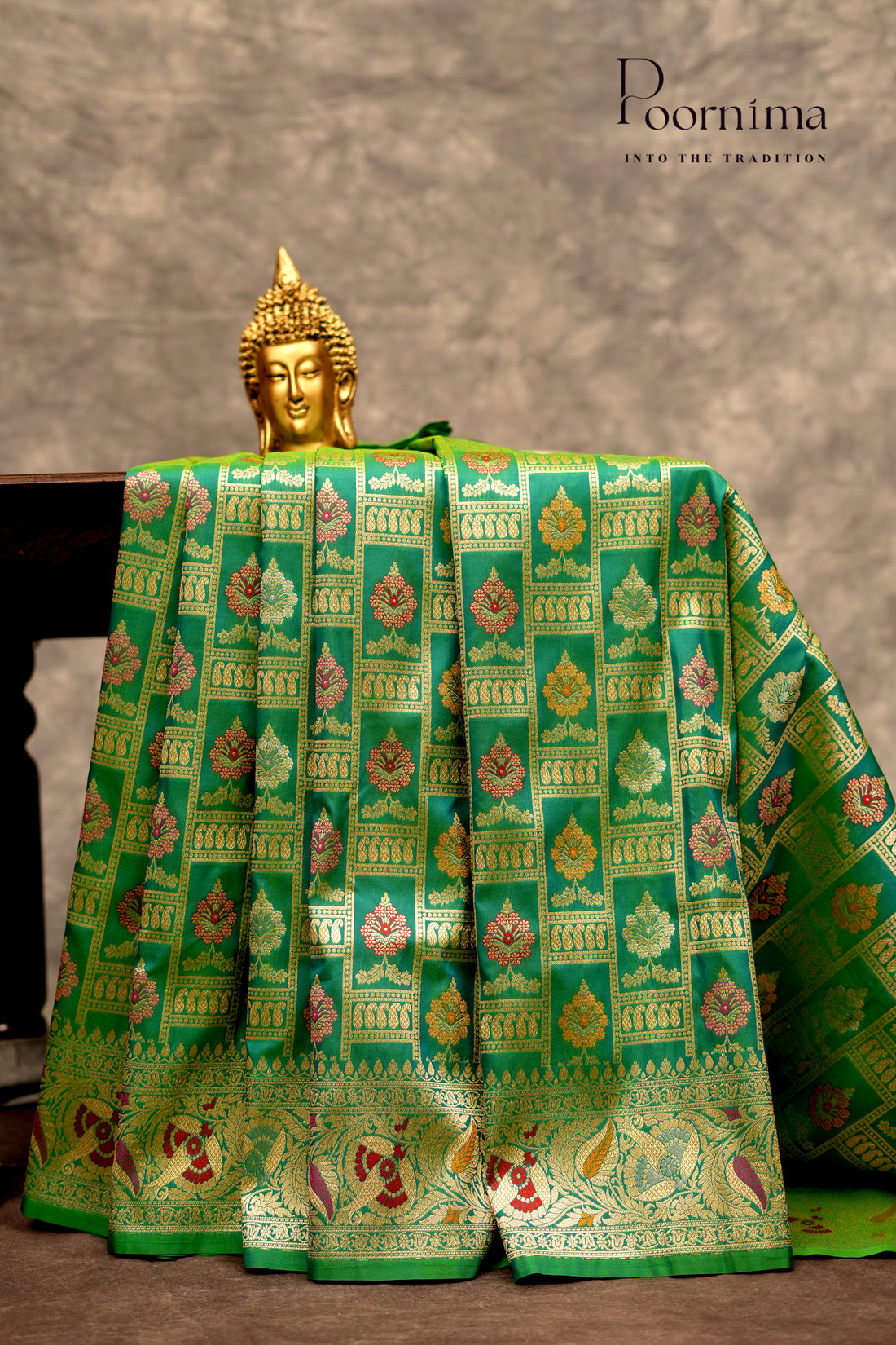 BENARASI PATTU- GREEN