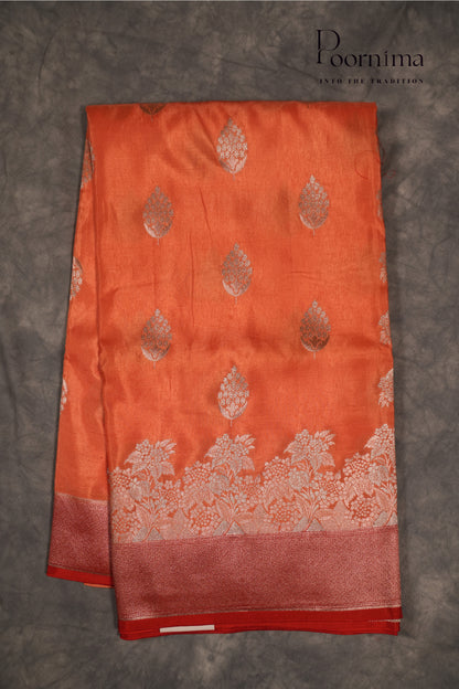 BENARASI PATTU SAREE-ORANGE