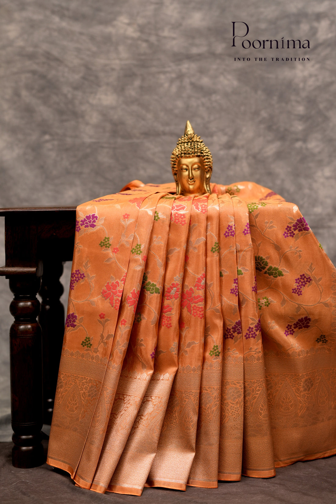 BENARASI PATTU- APRICOT