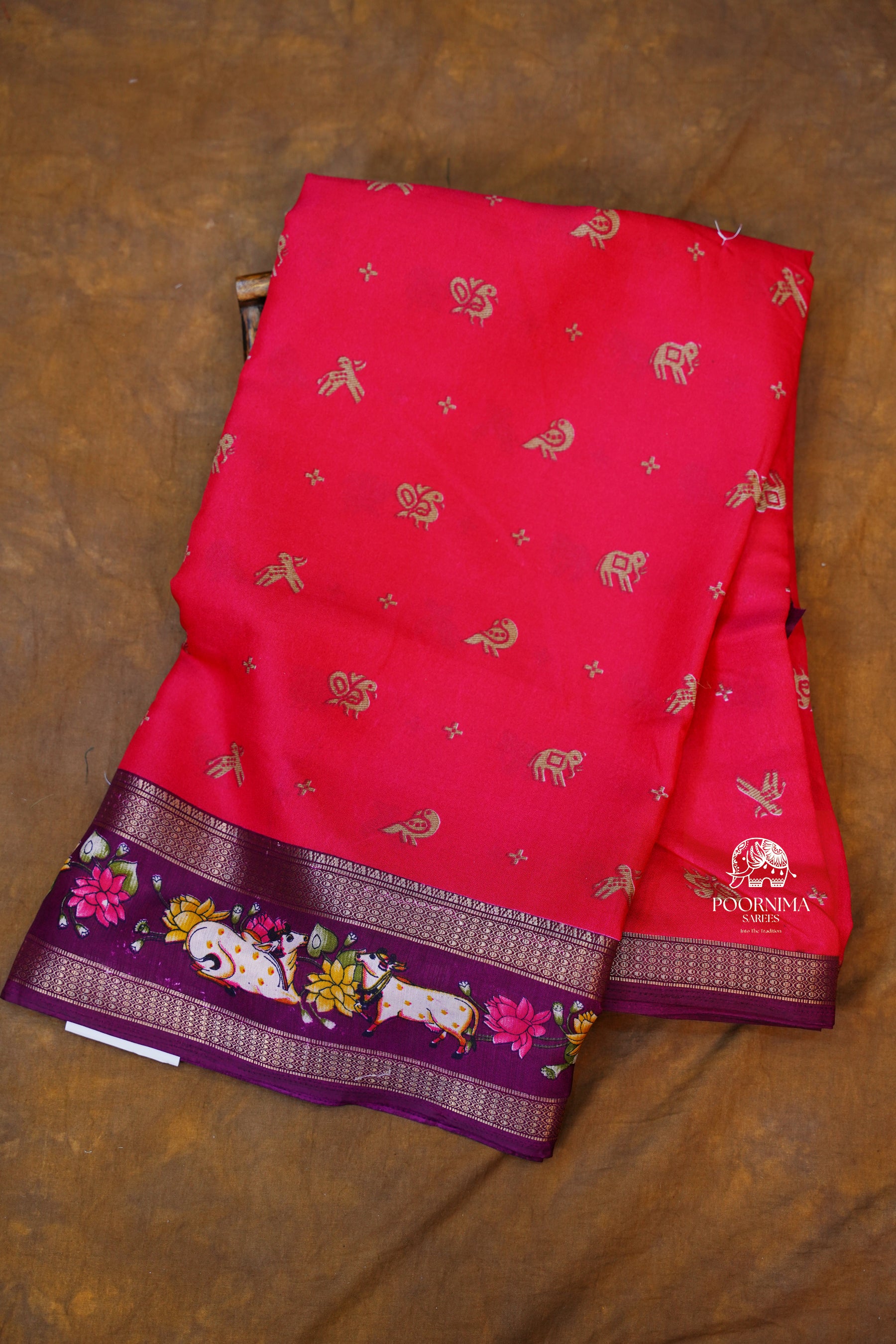 DOLA SILK SAREE - PINK