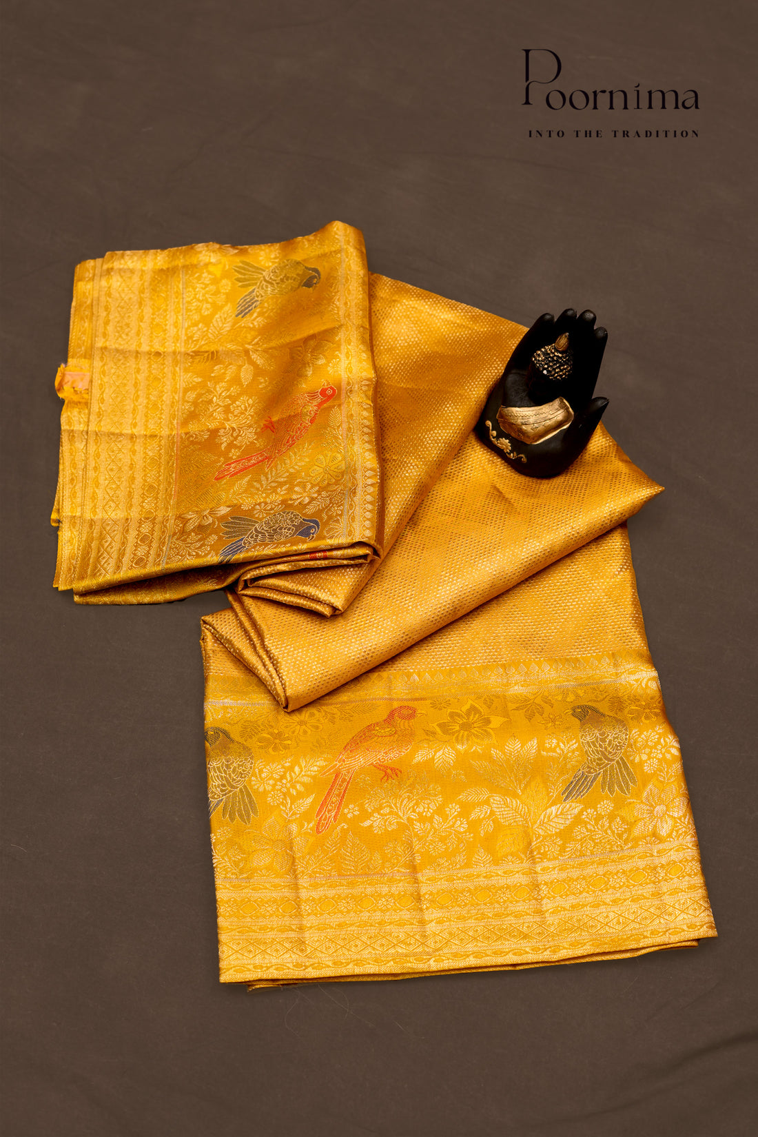 VINTAGE KANJEEVARAM- MUSTARD YELLOW