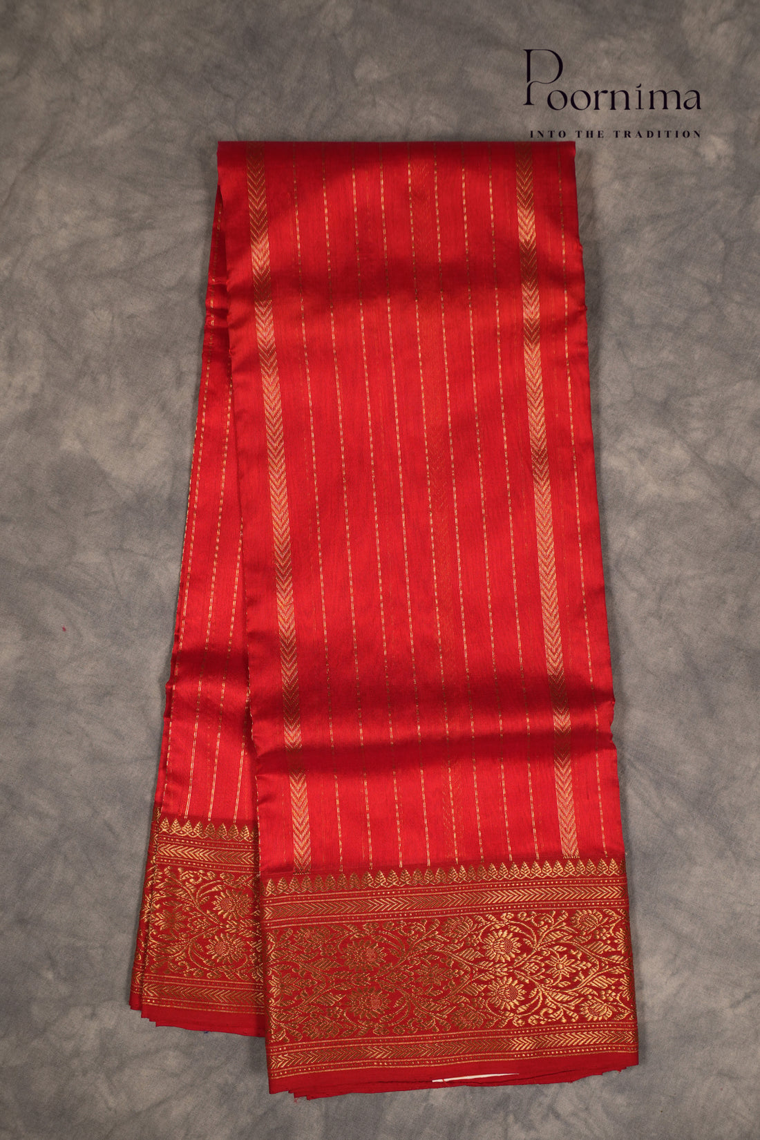 CHANDERI SAREE-ORANGE