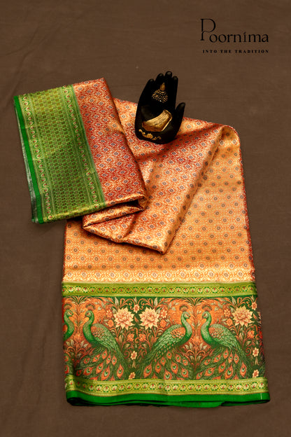 VINTAGE KANJEEVARAM-PUMPKIN