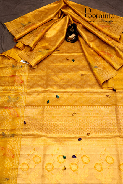 VINTAGE KANJEEVARAM- MUSTARD YELLOW