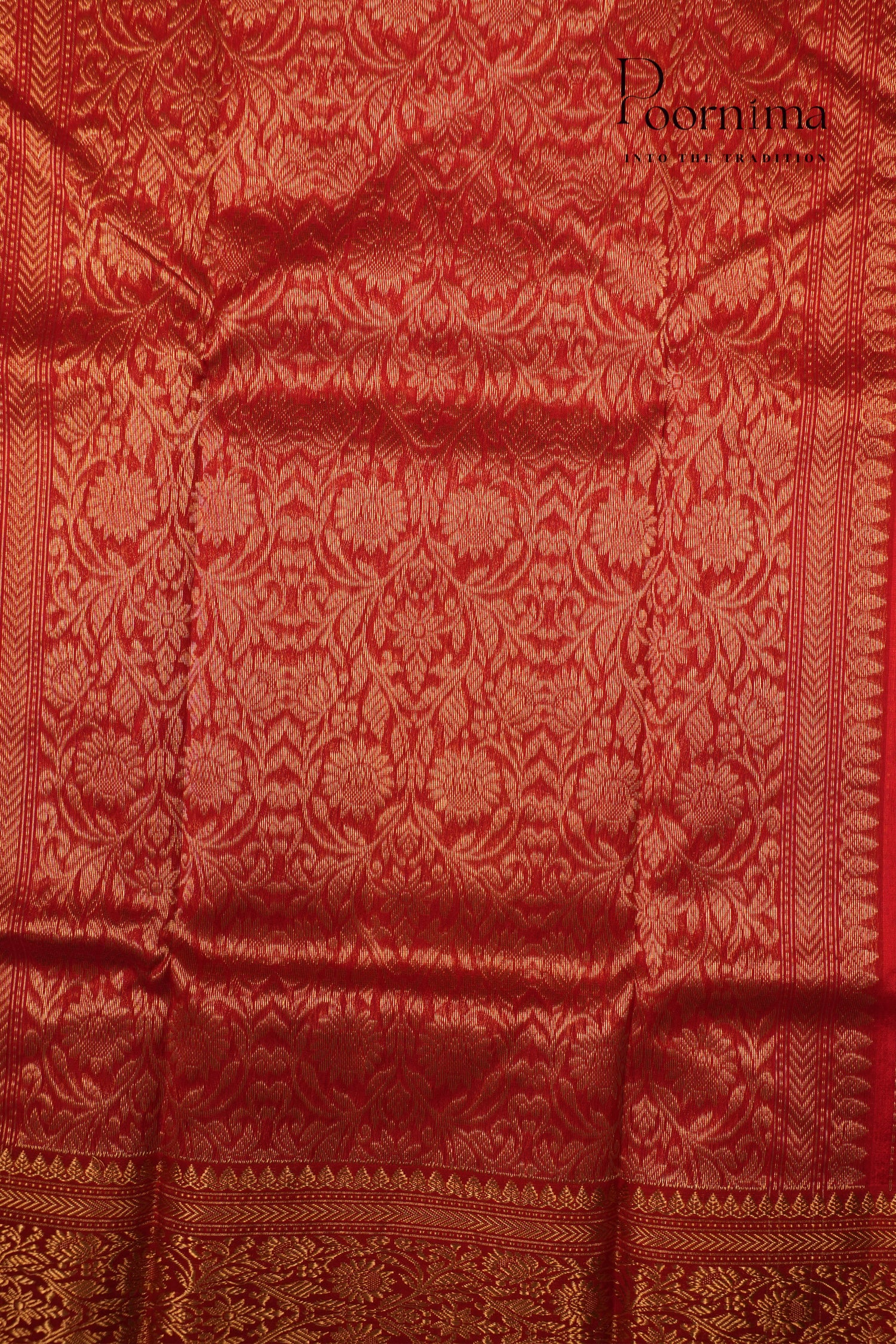 CHANDERI SAREE-ORANGE