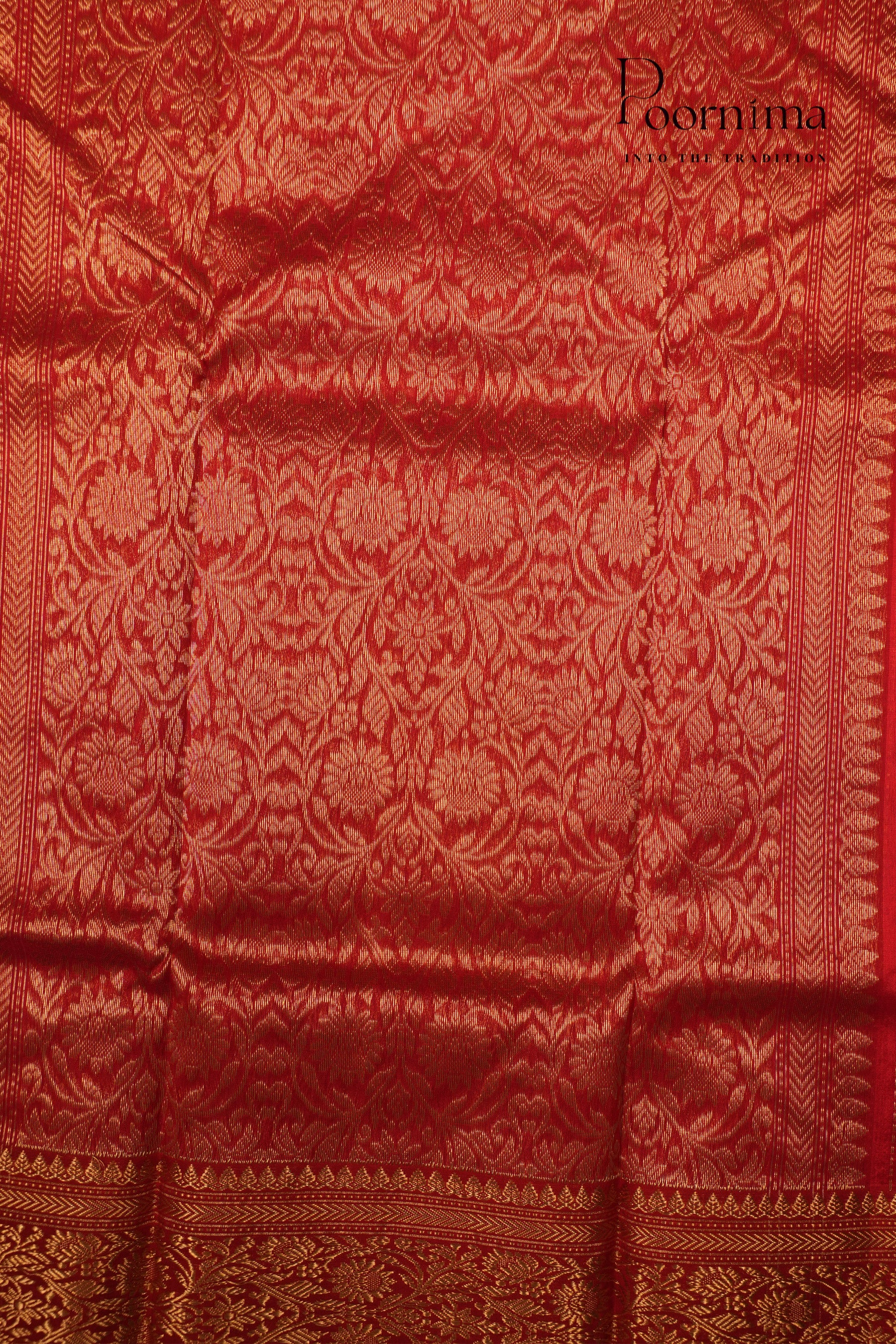 CHANDERI SAREE-ORANGE