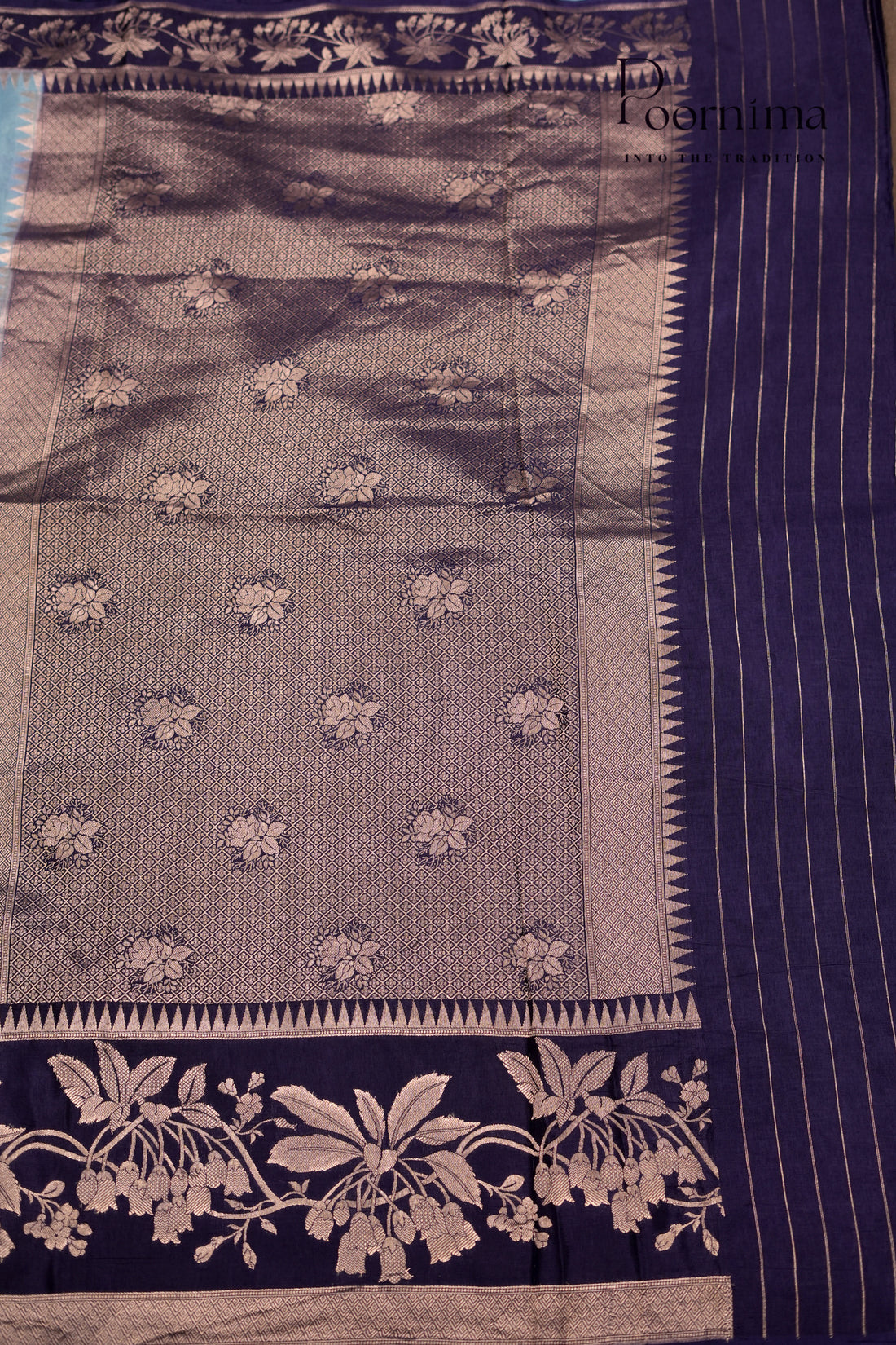 BENARASI PATTU- SKY BLUE