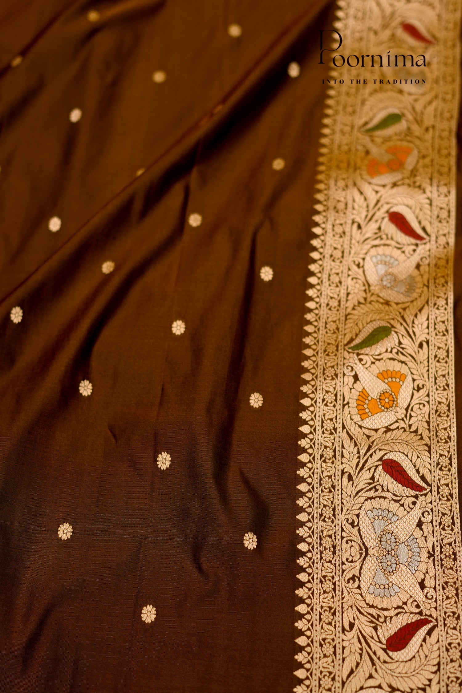 BENARASI PATTU- CARAMEL