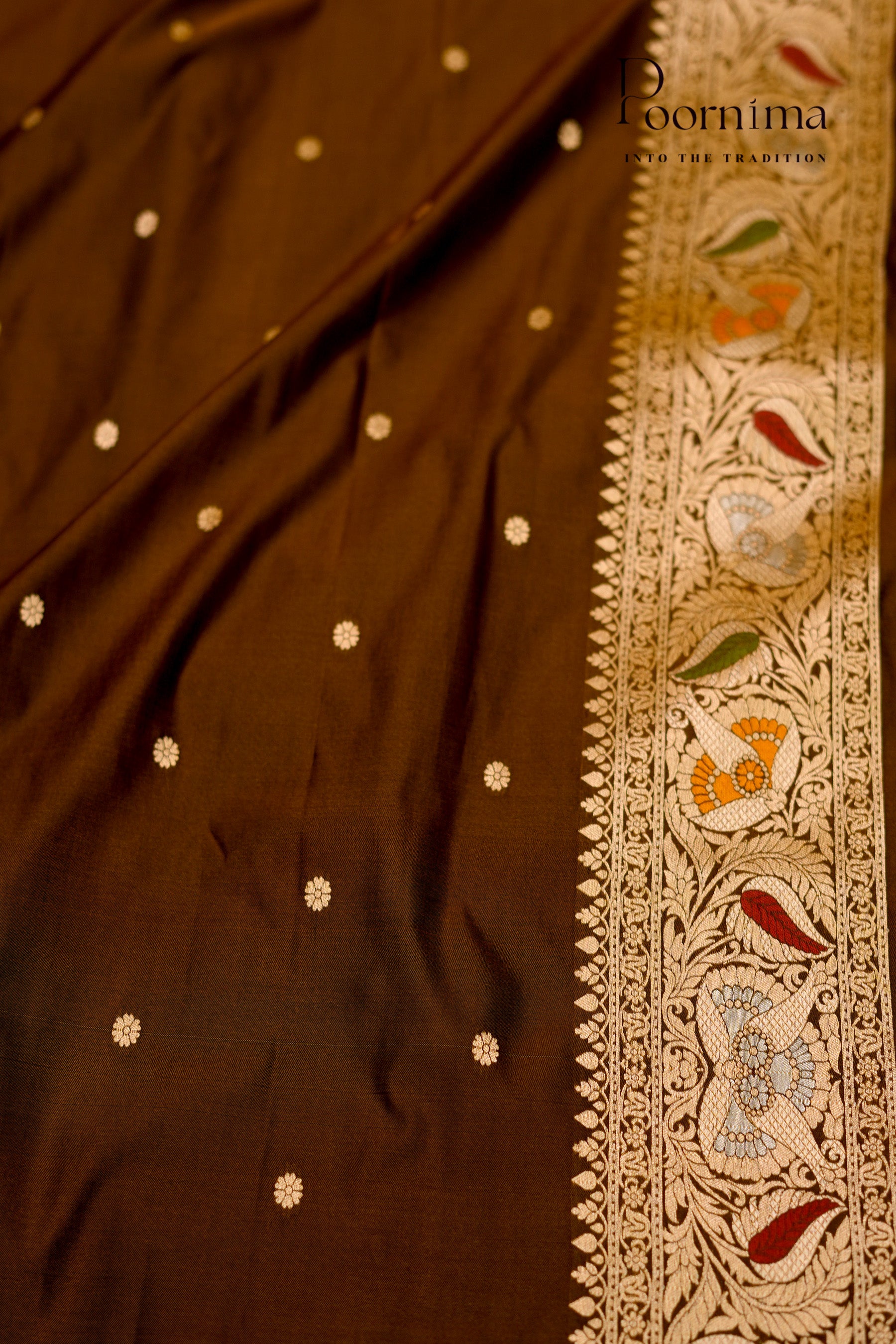 BENARASI PATTU- CARAMEL