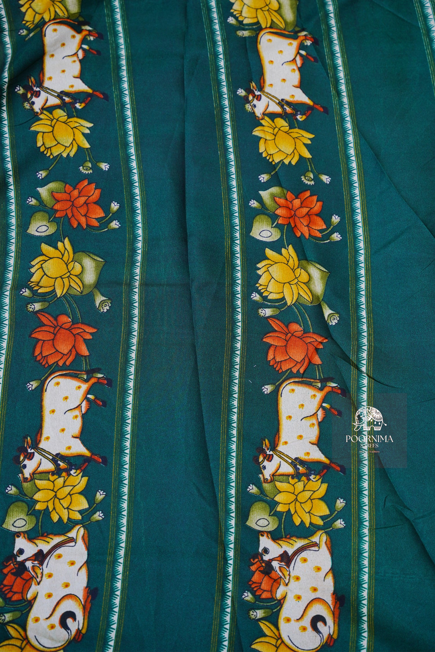 DOLA SILK SAREE - BURNT ORANGE