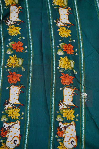 DOLA SILK SAREE - BURNT ORANGE