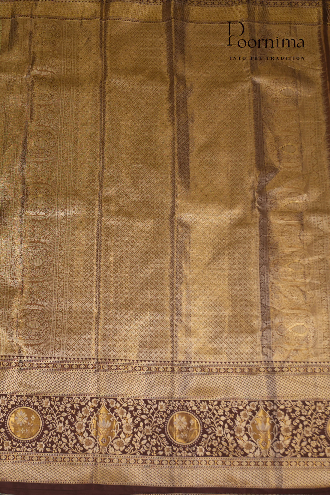 VINTAGE KANJEEVARAM- OLIVE GREEN