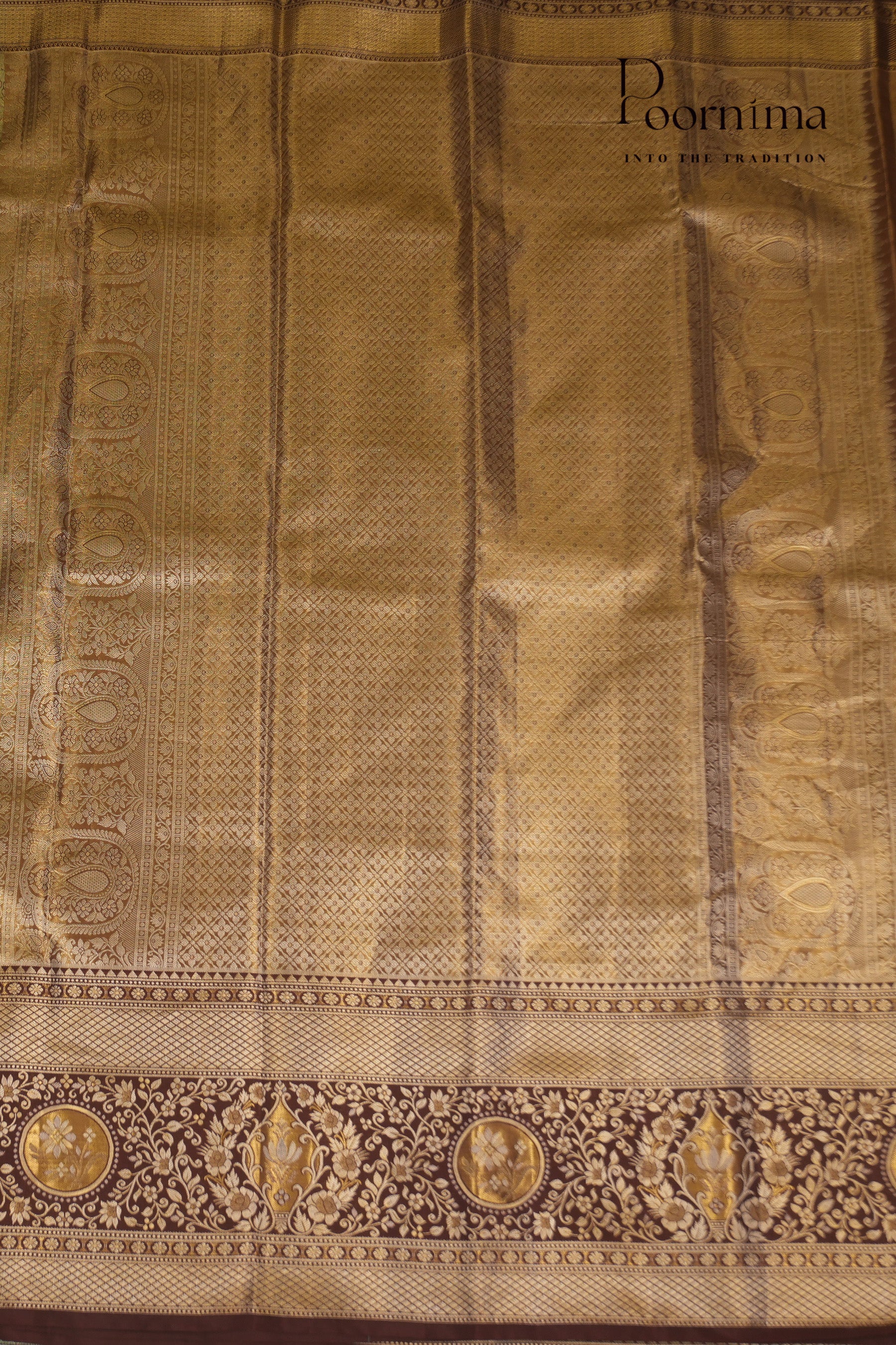 VINTAGE KANJEEVARAM- OLIVE GREEN