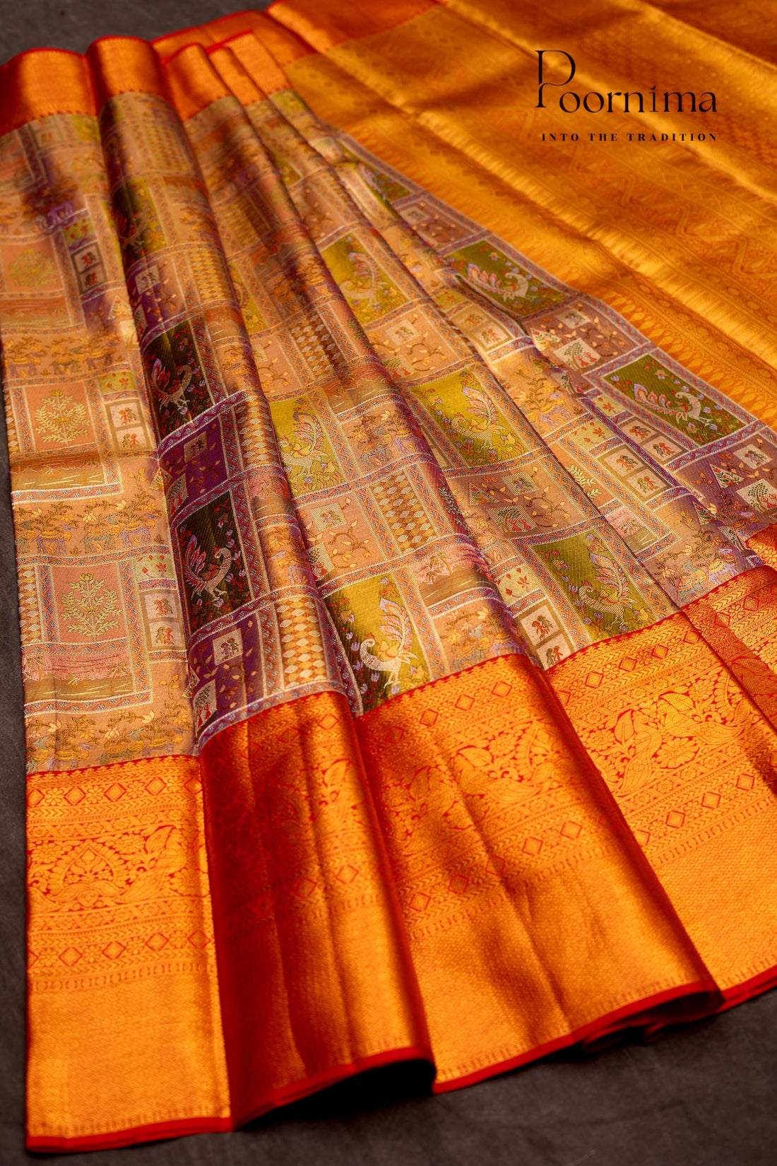 VINTAGE KANJEEVARAM- FLAMINGO PINK