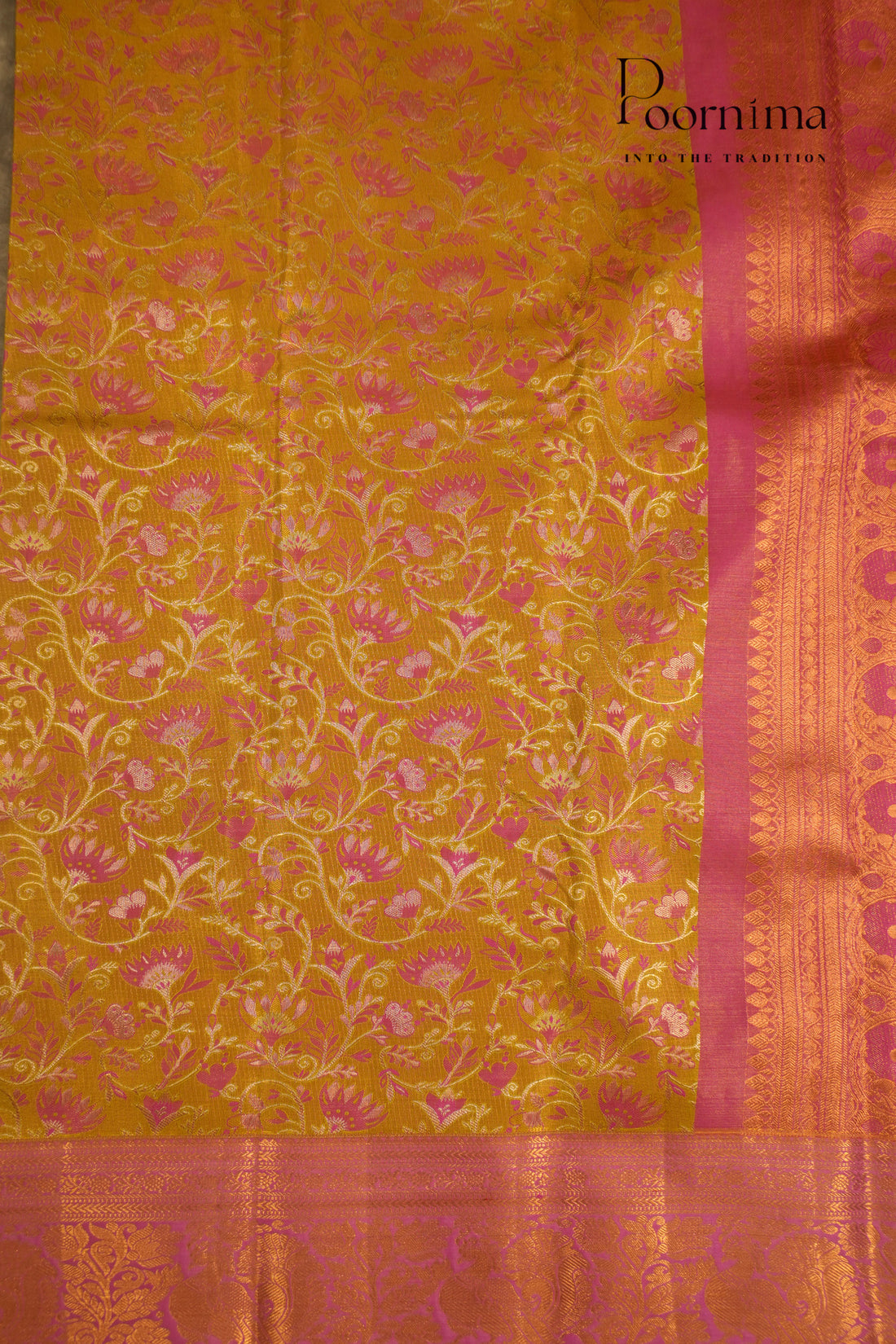VINTAGE KANJEEVARAM- MUSTARD YELLOW
