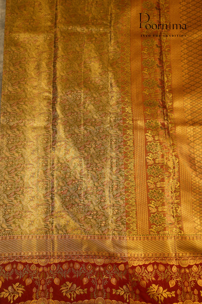 VINTAGE KANJEEVARAM- PISTA GREEN