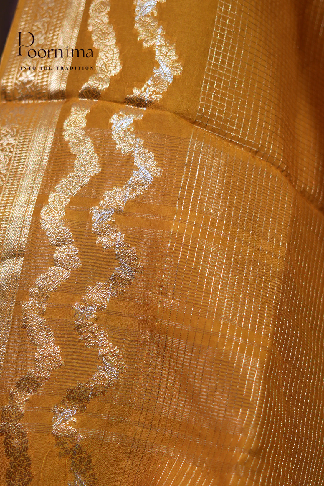 VINTAGE FANCY SAREE - YELLOW