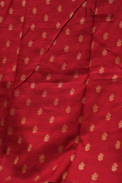 SEMI MYSORE SILK PRINTED SAREE- WHITE