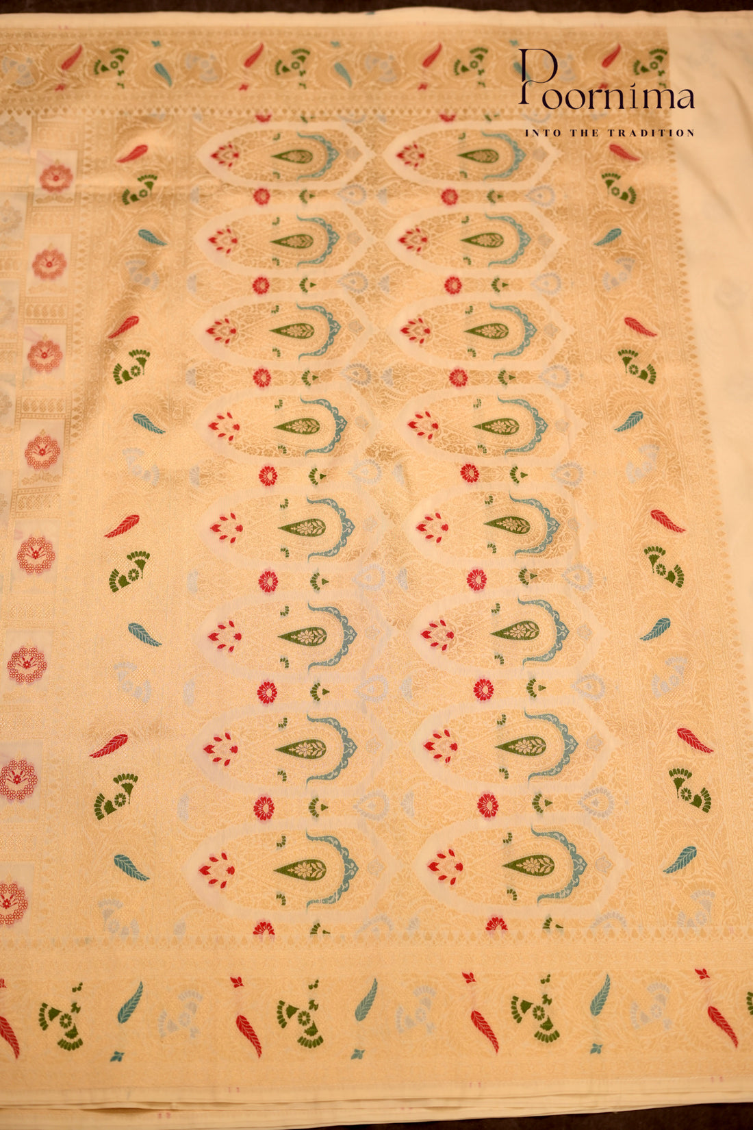 BENARASI PATTU- CREAM