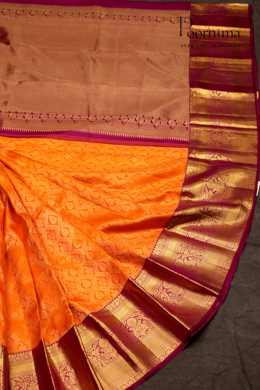 VINTAGE KANJEEVARAM- ORANGE