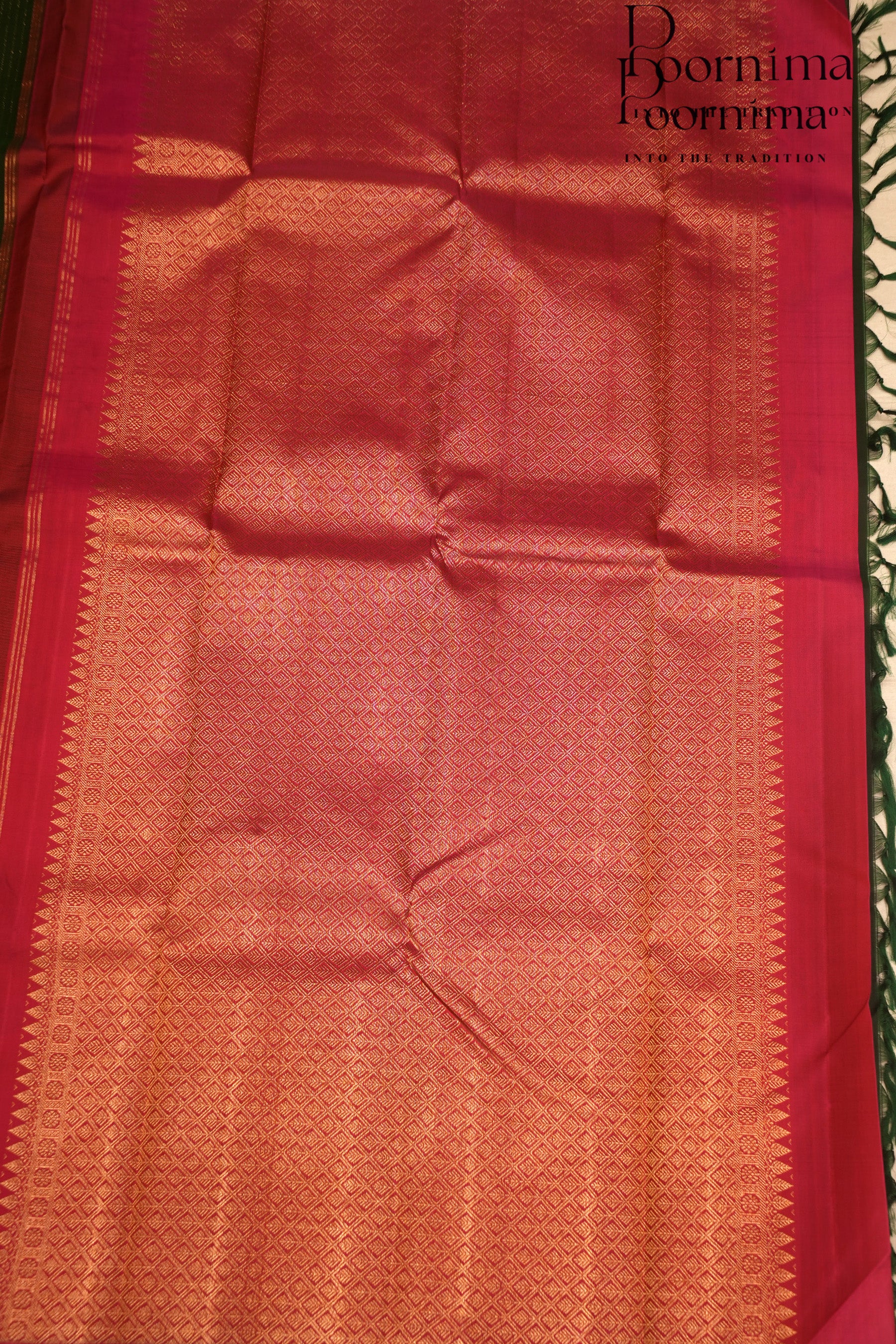 VINTAGE KANJEEVARAM- DARK GREEN