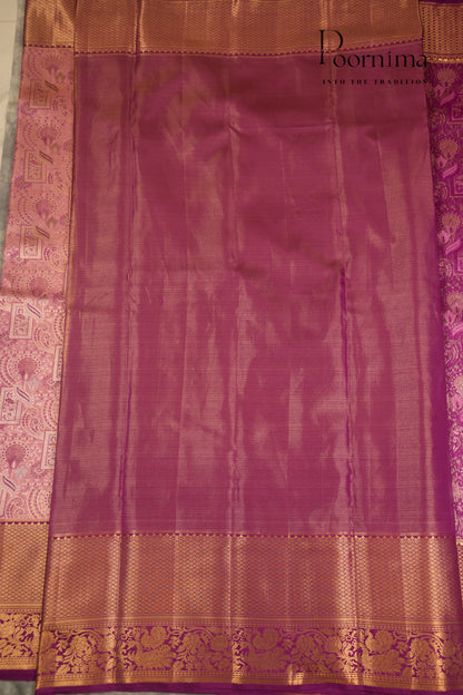 VINTAGE KANJEEVARAM- CHERRY PINK