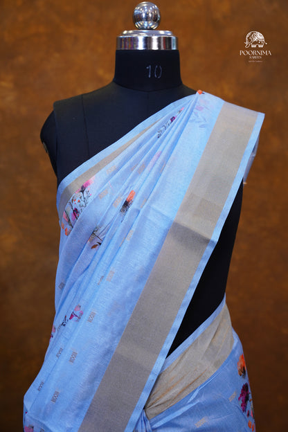 CHANDERI SAREE - LAVENDER