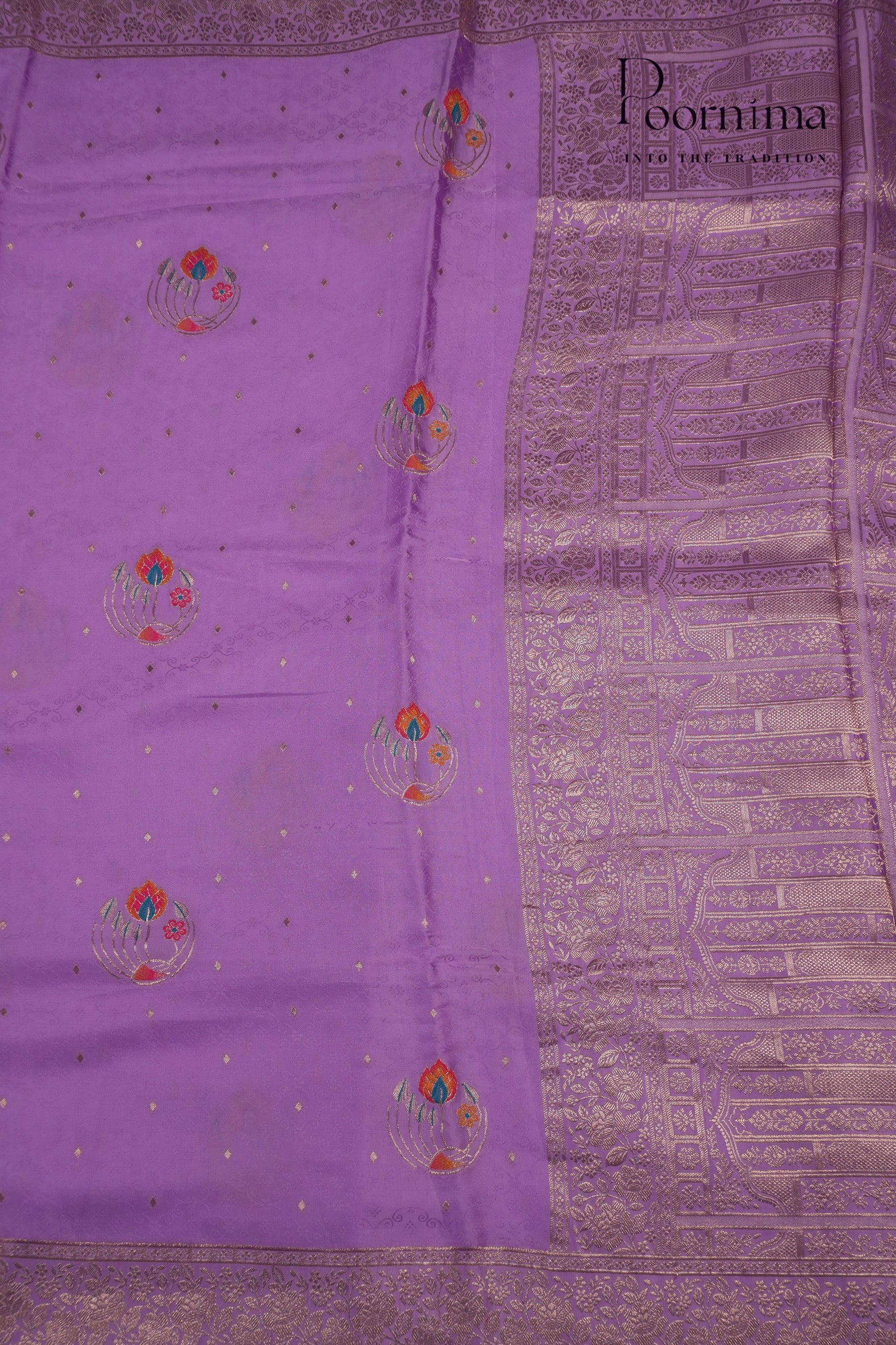 BENARASI FANCY SAREE- PURPLE