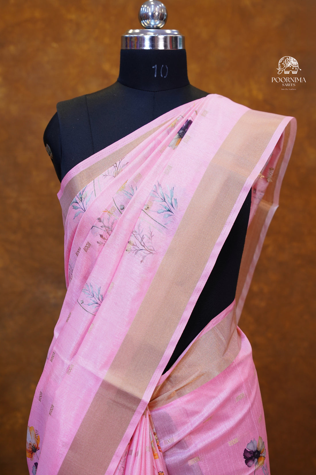 CHANDERI SAREE - PINK