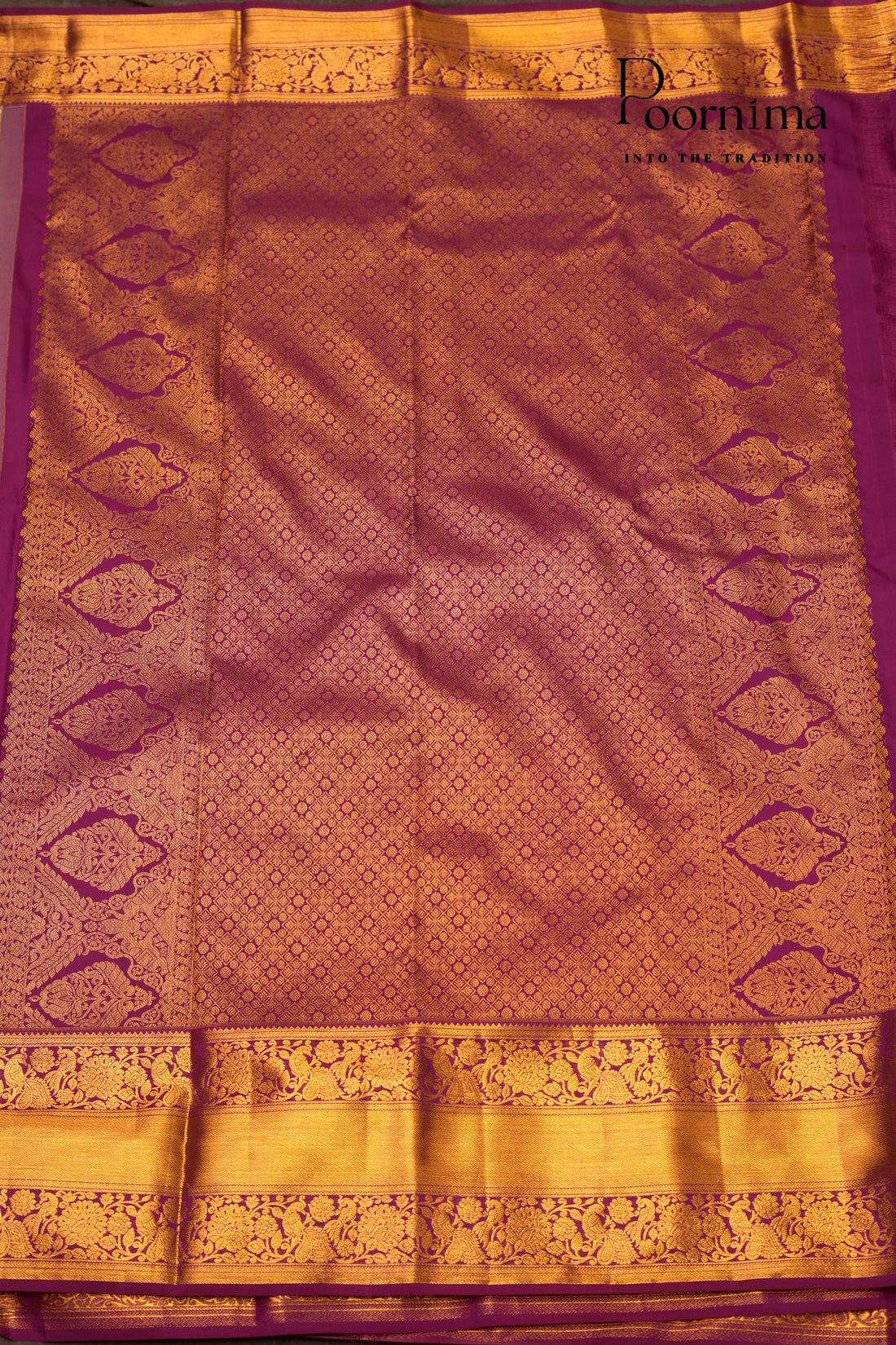 VINTAGE KANJEEVARAM-HALF WHITE