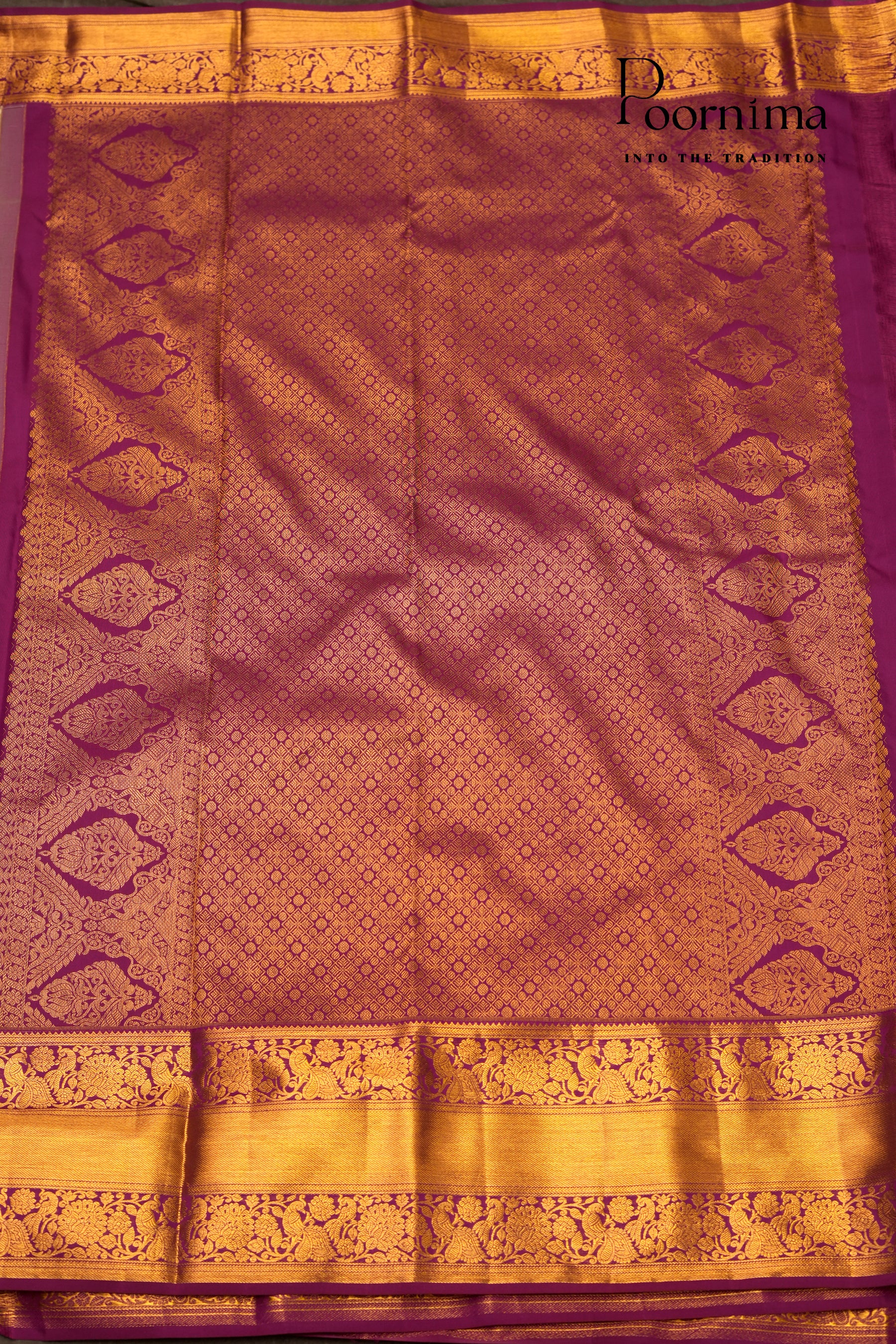 VINTAGE KANJEEVARAM-HALF WHITE