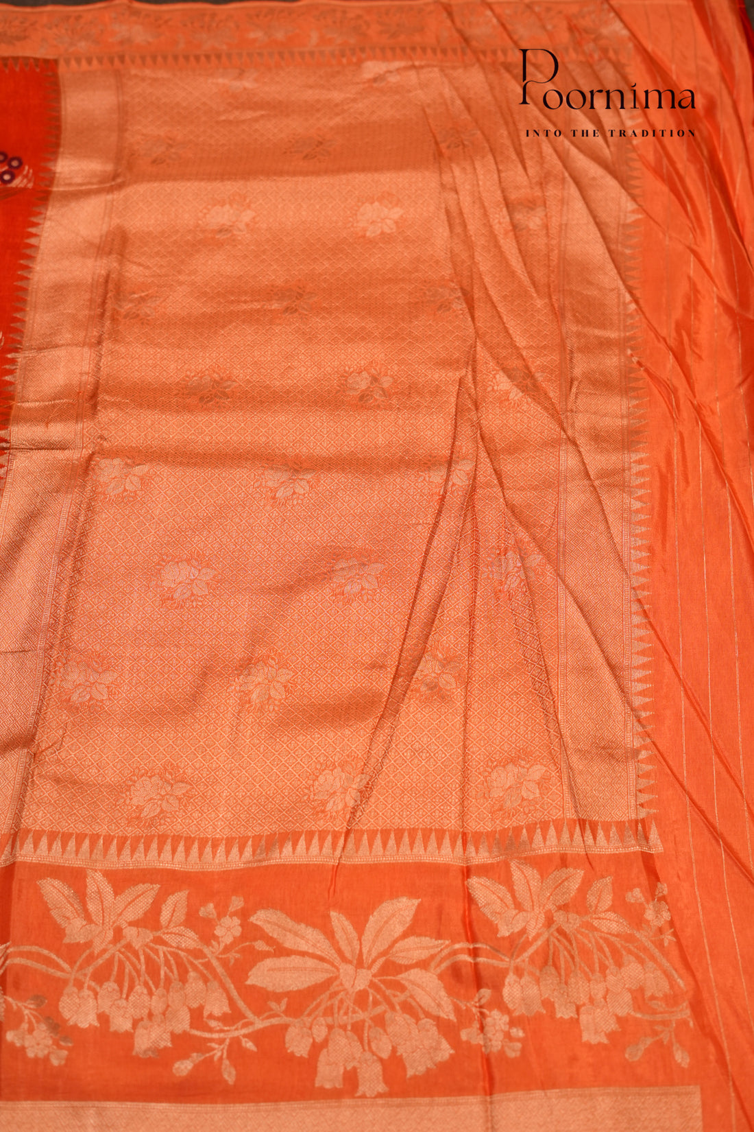 BENARASI PATTU- ORANGE