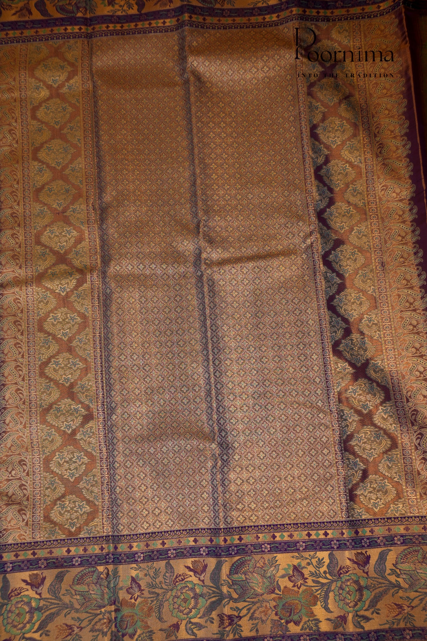 VINTAGE KANJEEVARAM -PISTA GREEN