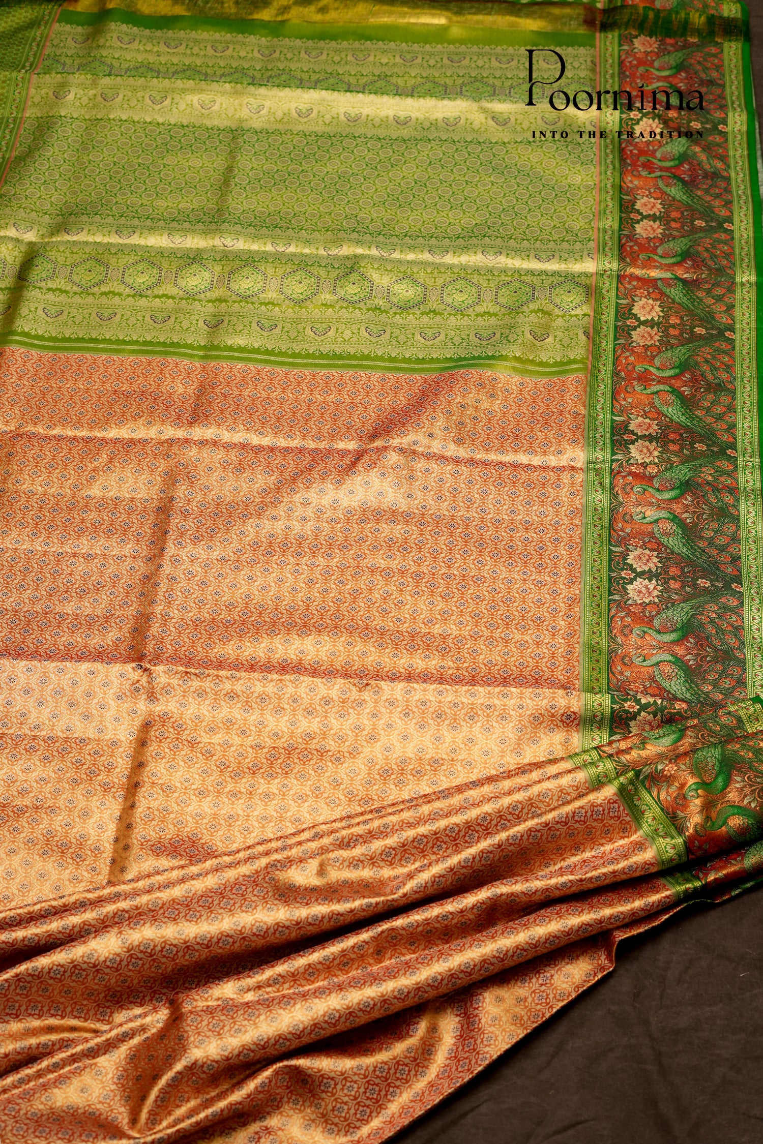 VINTAGE KANJEEVARAM-PUMPKIN