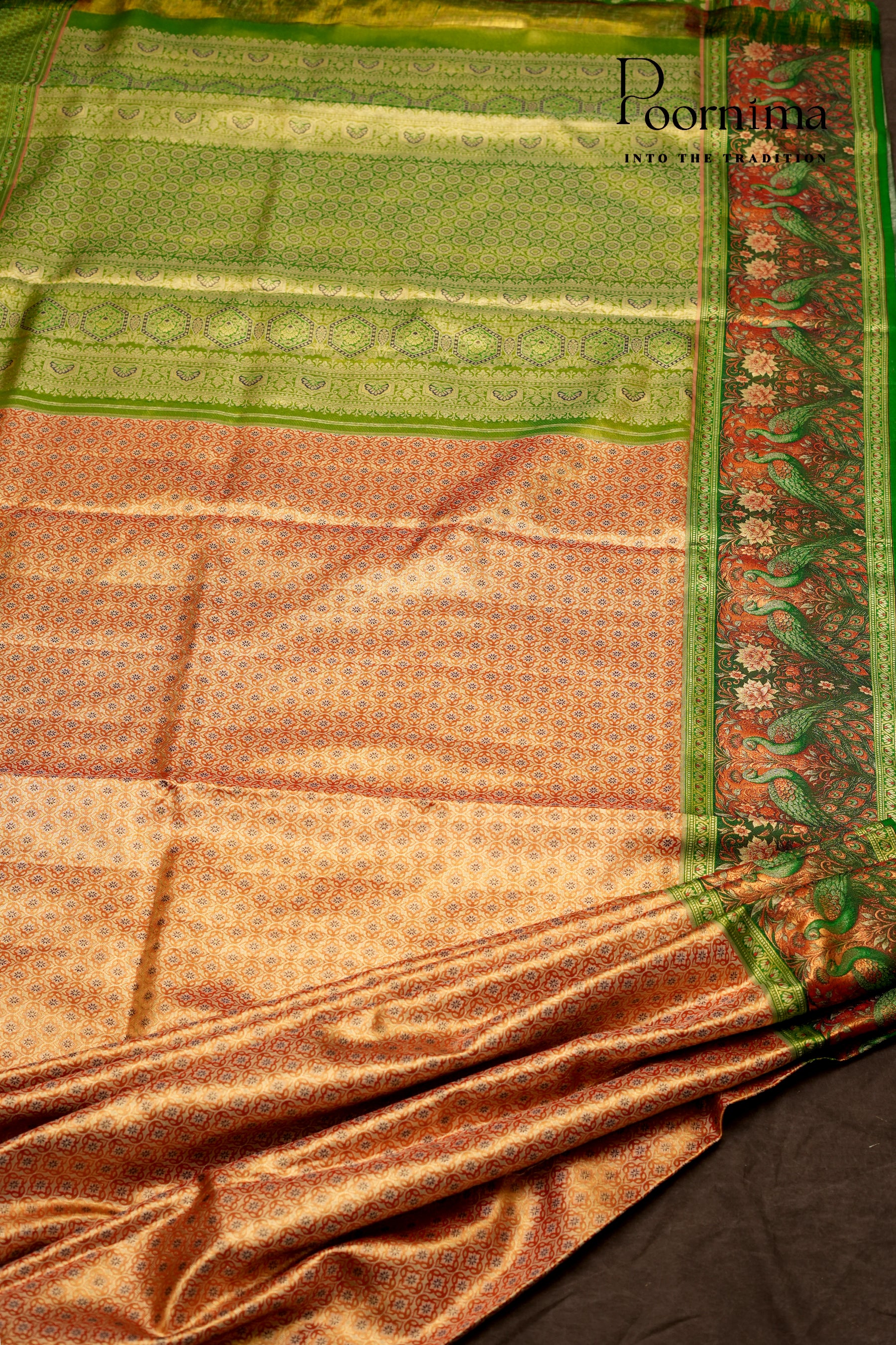 VINTAGE KANJEEVARAM-PUMPKIN