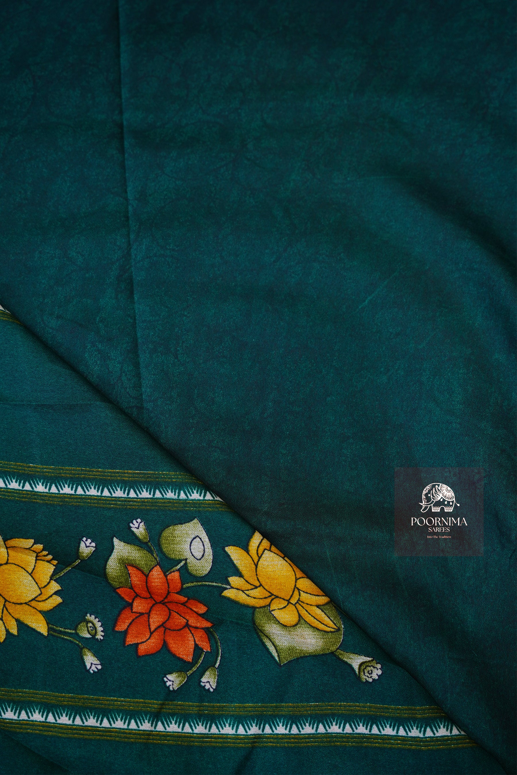 DOLA SILK SAREE - BURNT ORANGE