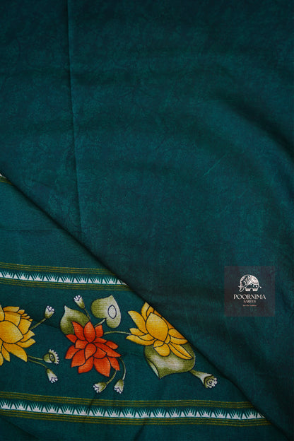 DOLA SILK SAREE - BURNT ORANGE