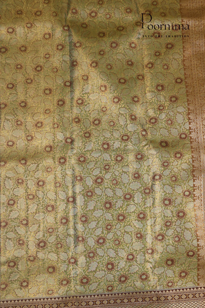 VINTAGE KANJEEVARAM- OLIVE GREEN