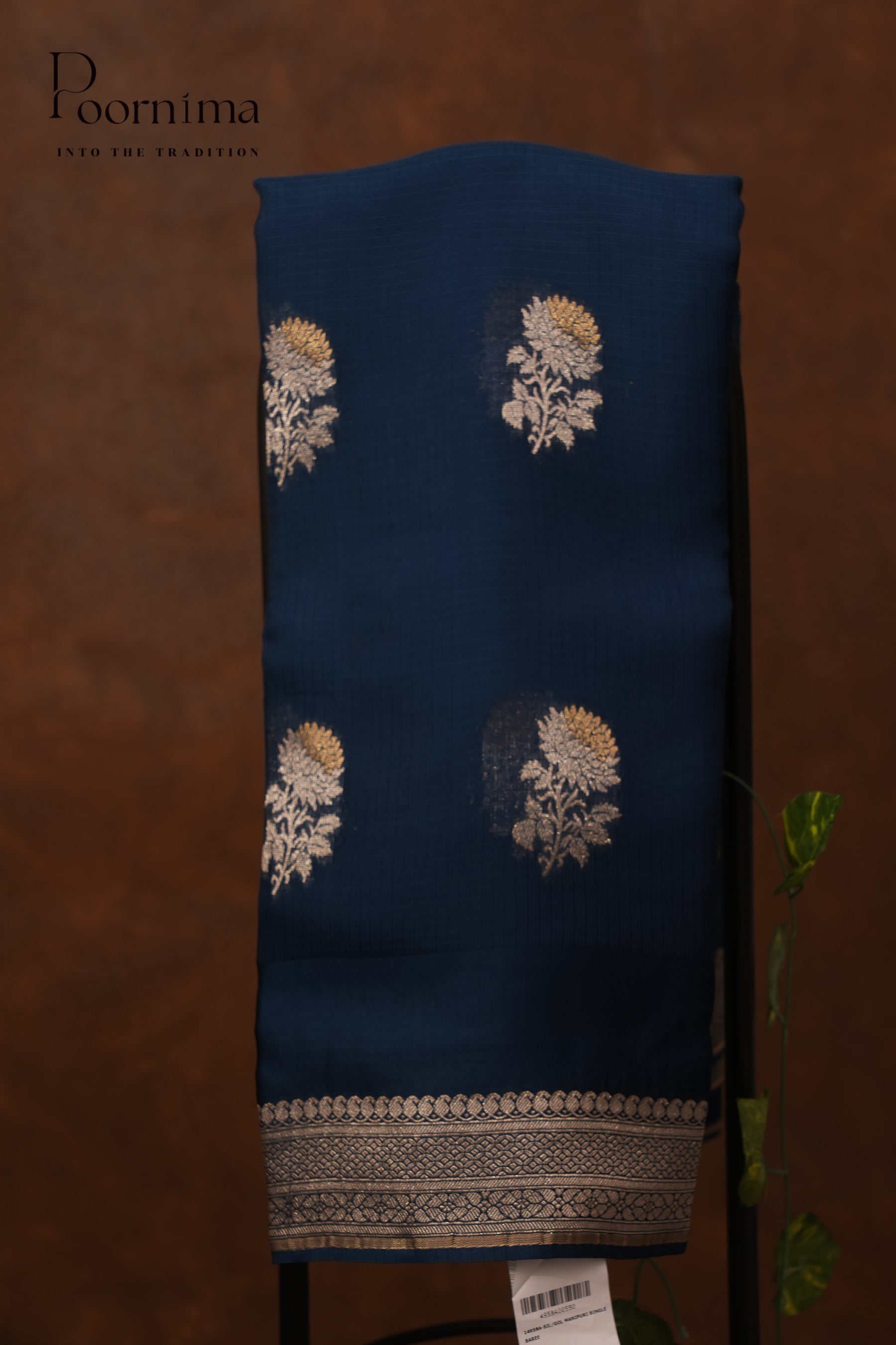 SILK KOTA- NAVY BLUE