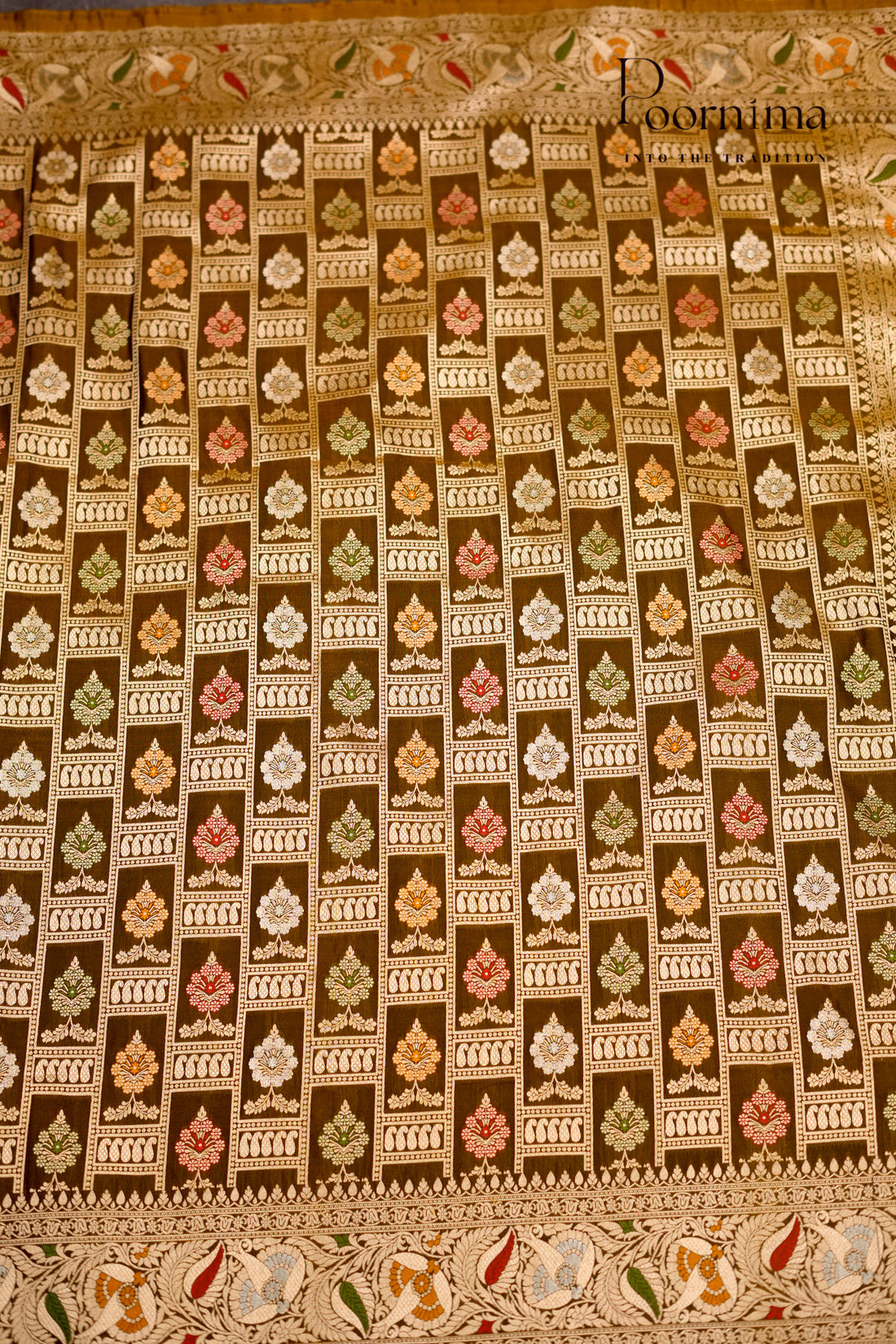 BENARASI PATTU- CARAMEL