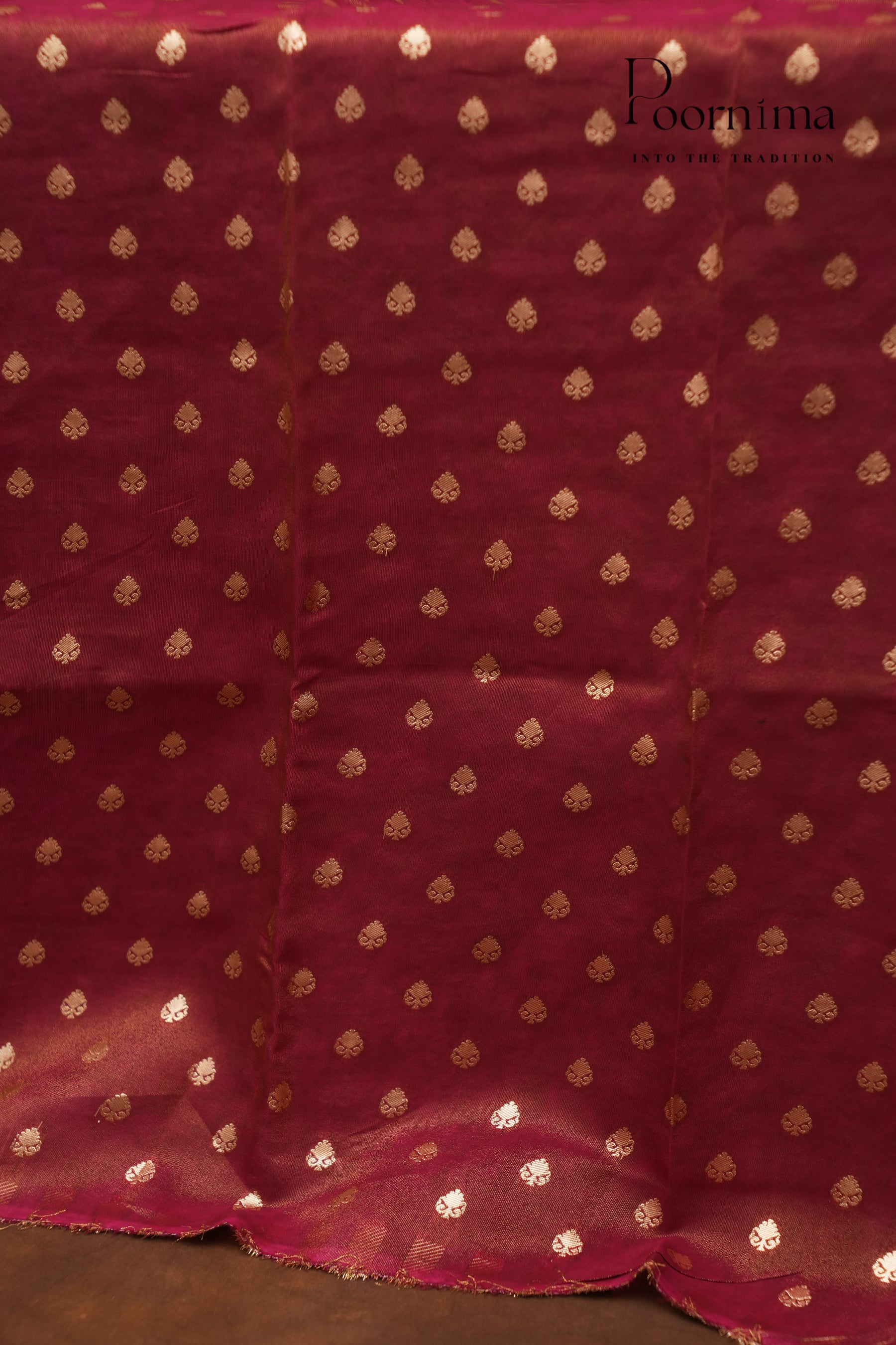 CHINNON GEORGETTE SAREE- CREAM