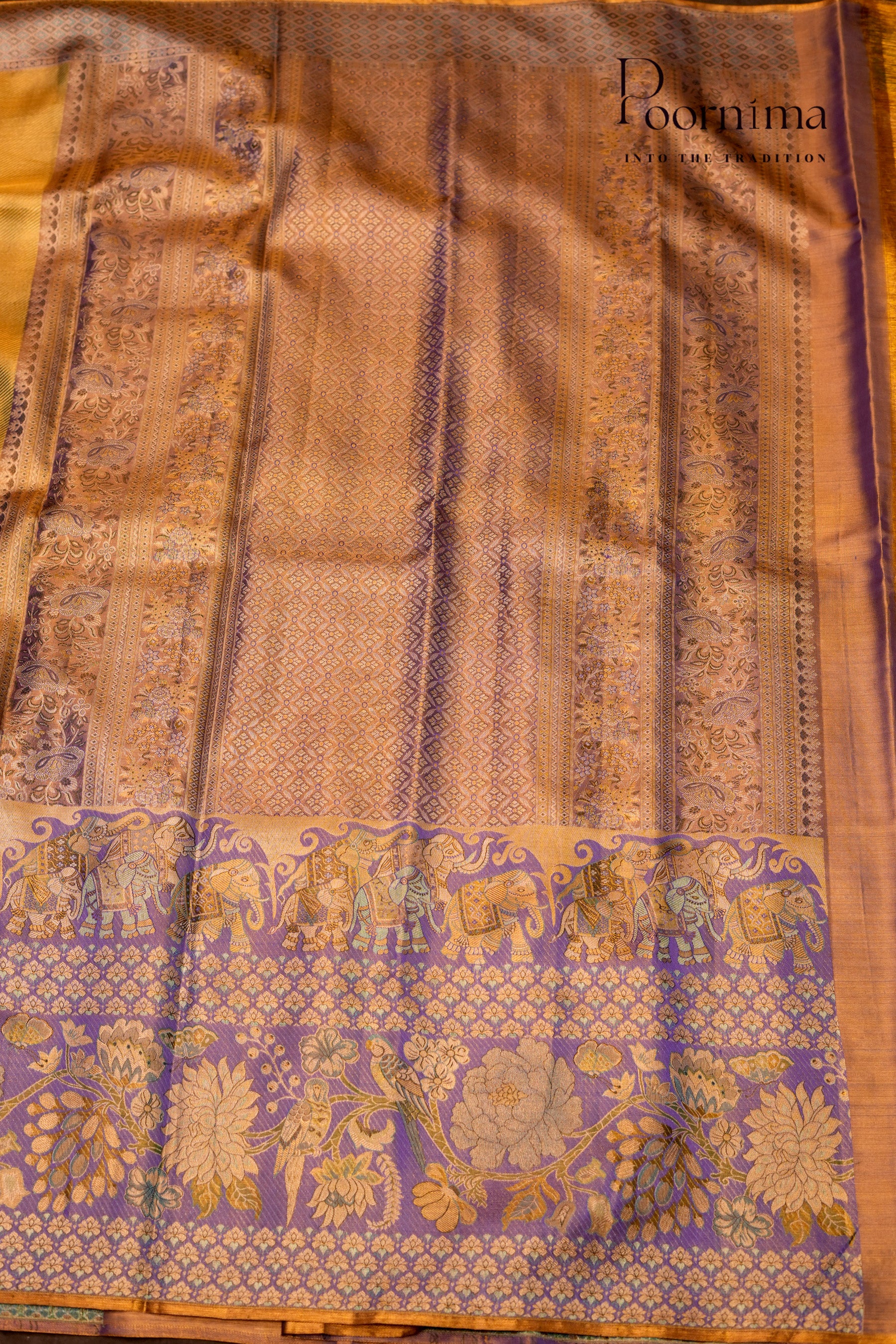 VINTAGE KANJEEVARAM- OLIVE