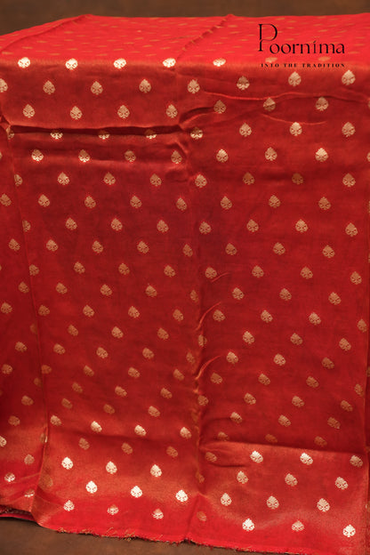 CHINNON GEORGETTE SAREE-HALF WHITE