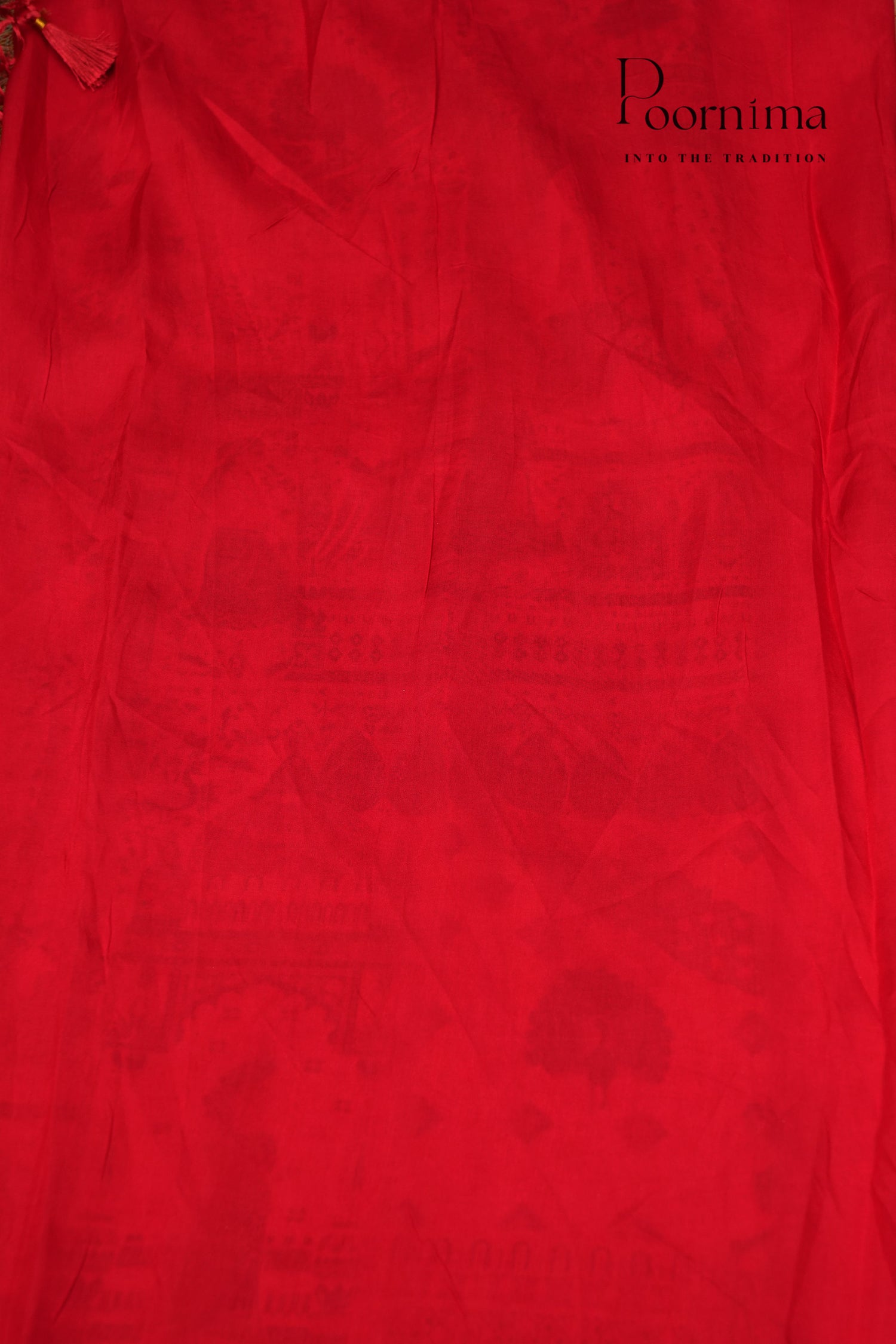 KASHMIR SILK SAREE- HALF WHITE