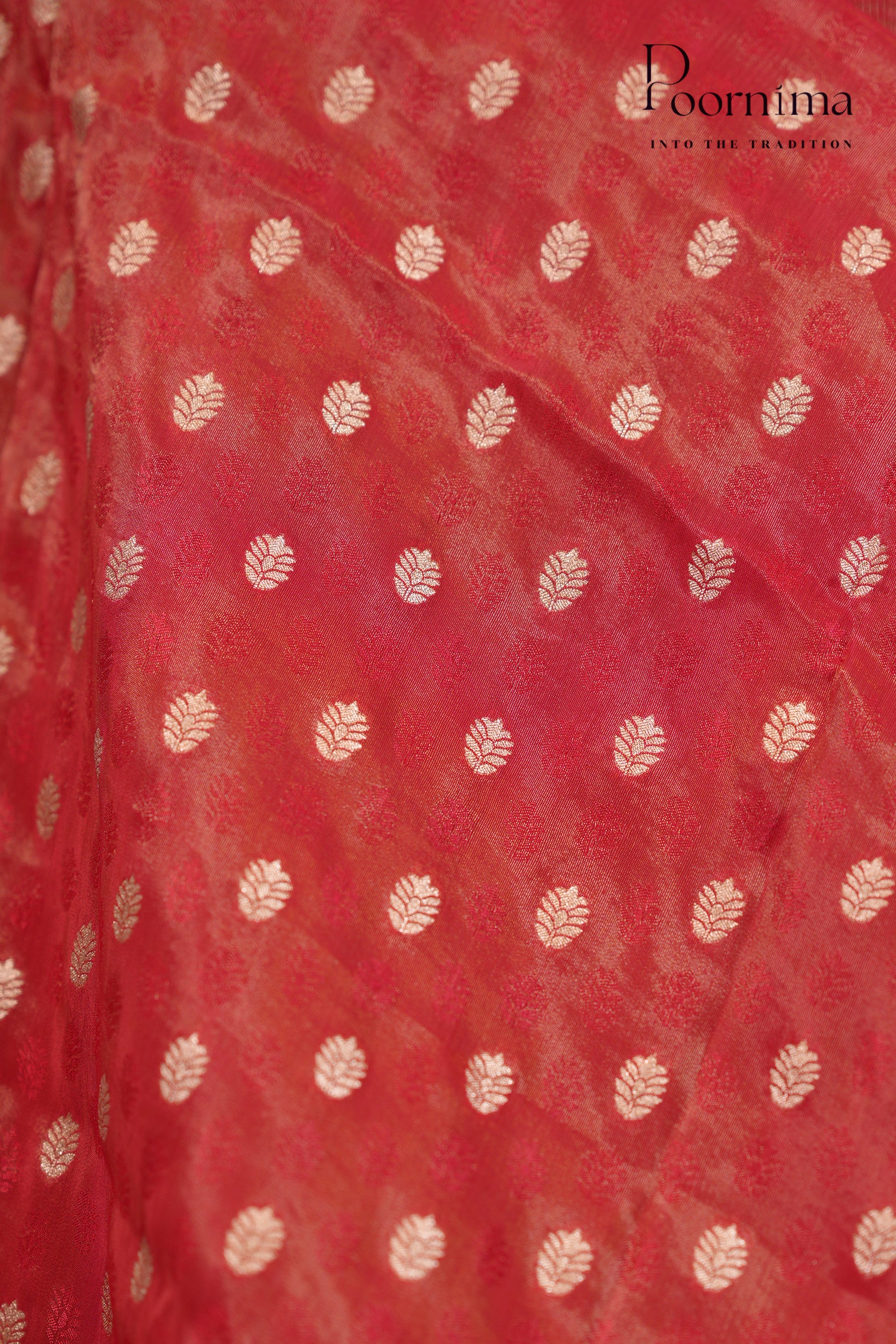 VINTAGE FANCY SAREE- ORANGE