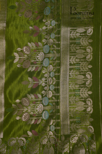 BENARASI PATTU SAREE-LEMON YELLOW