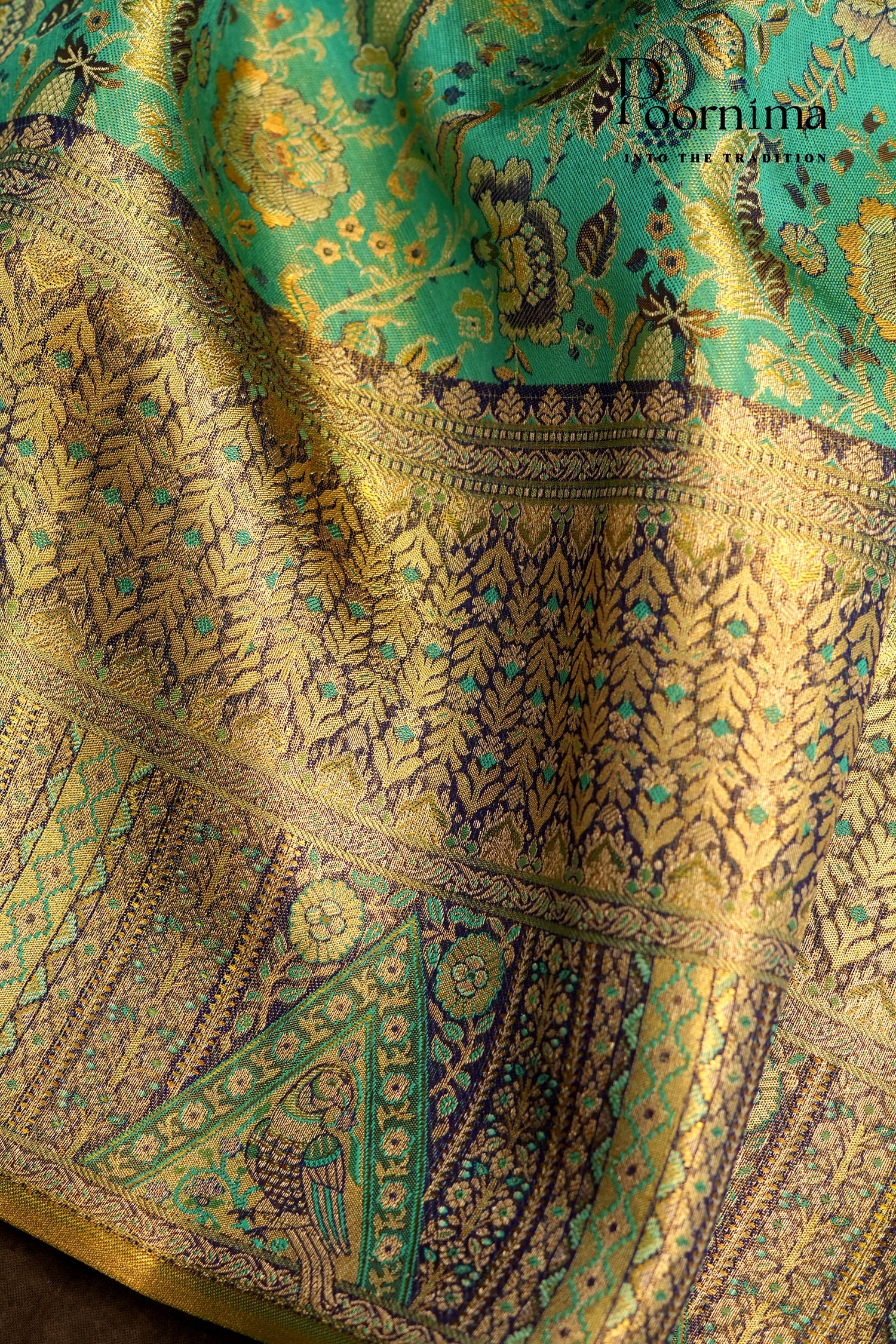 VINTAGE KANJEEVARAM-SEA GREEN